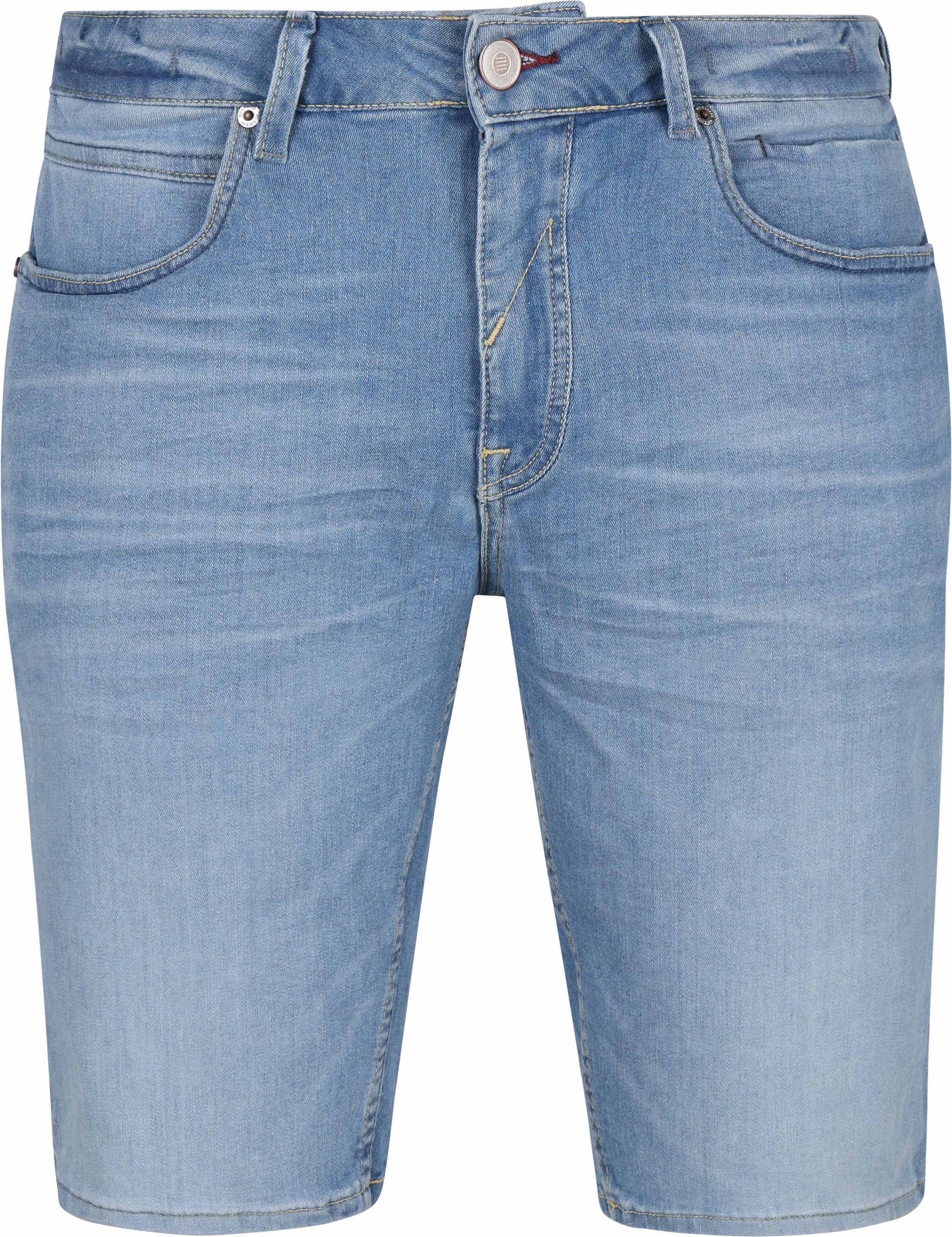 No Excess Kort Denim Stretch Blegmiddel Blå måle 40