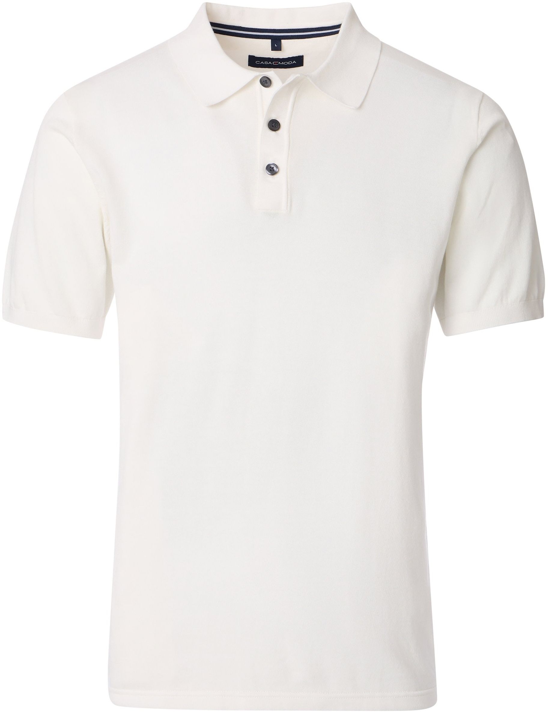 Casa Moda Polo Strikket Off White 954469600-008