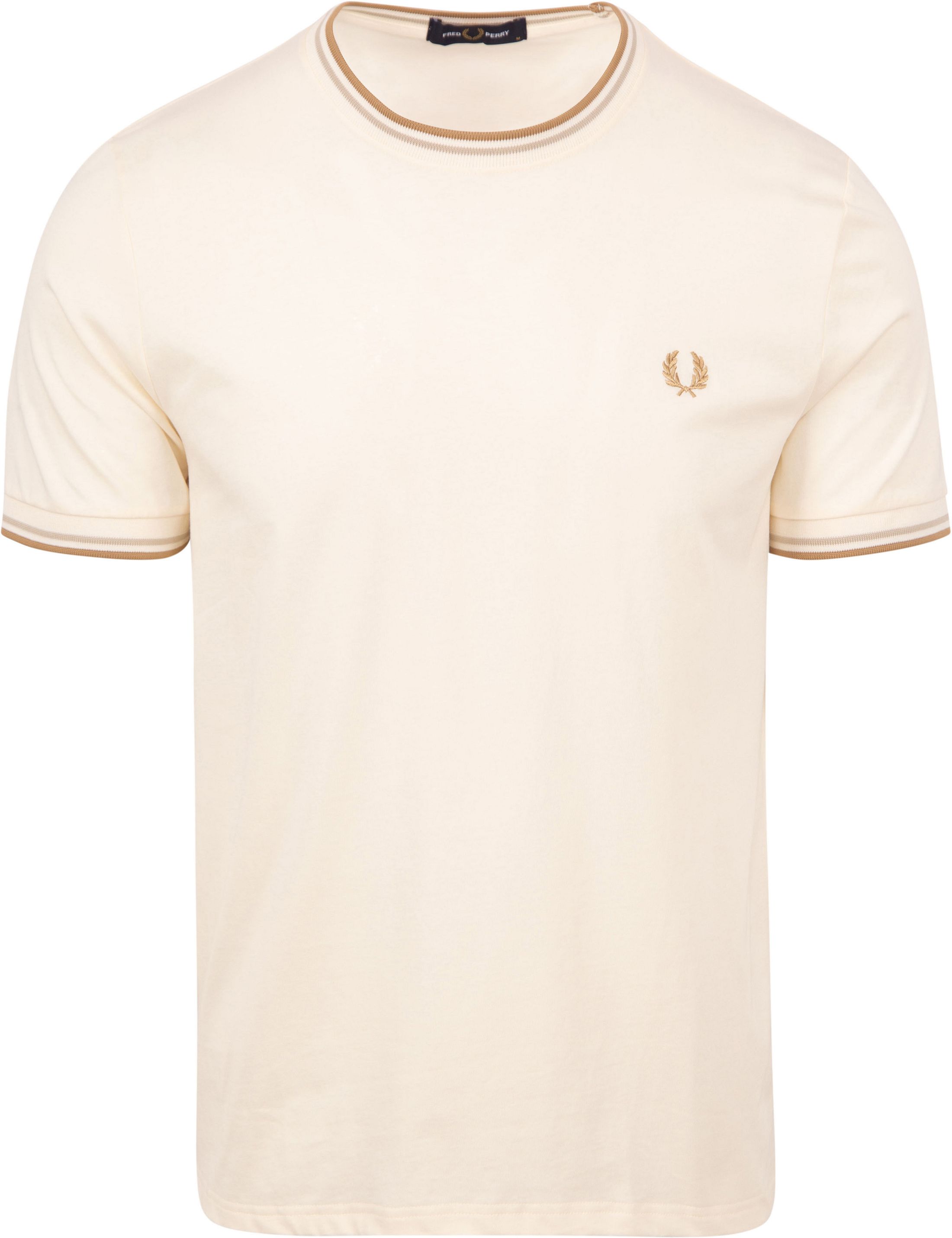 Fred Perry Twin Tipped T-shirt Off White M1588-V17 order online | Suitable