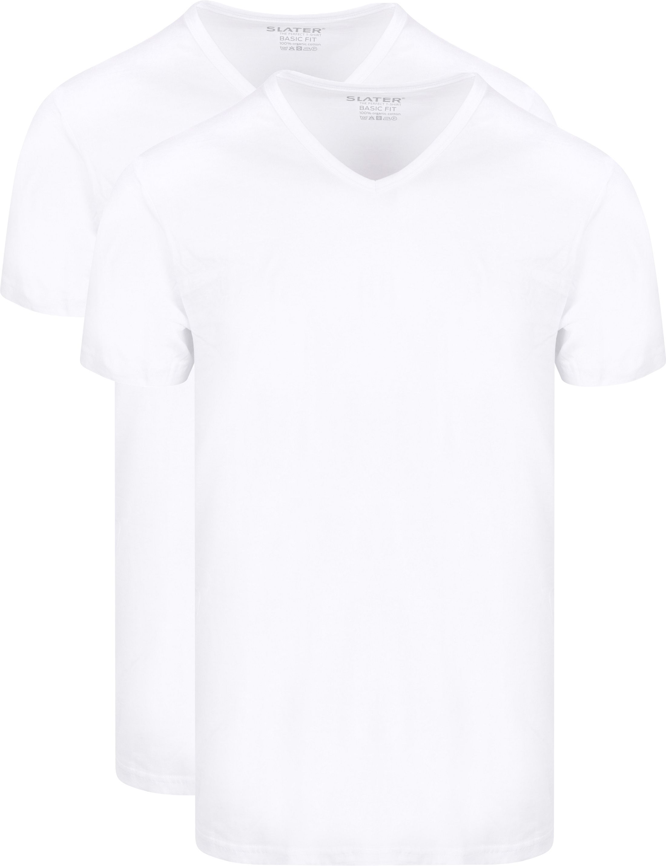 Slater Camiseta Blanco 7600 2-pack