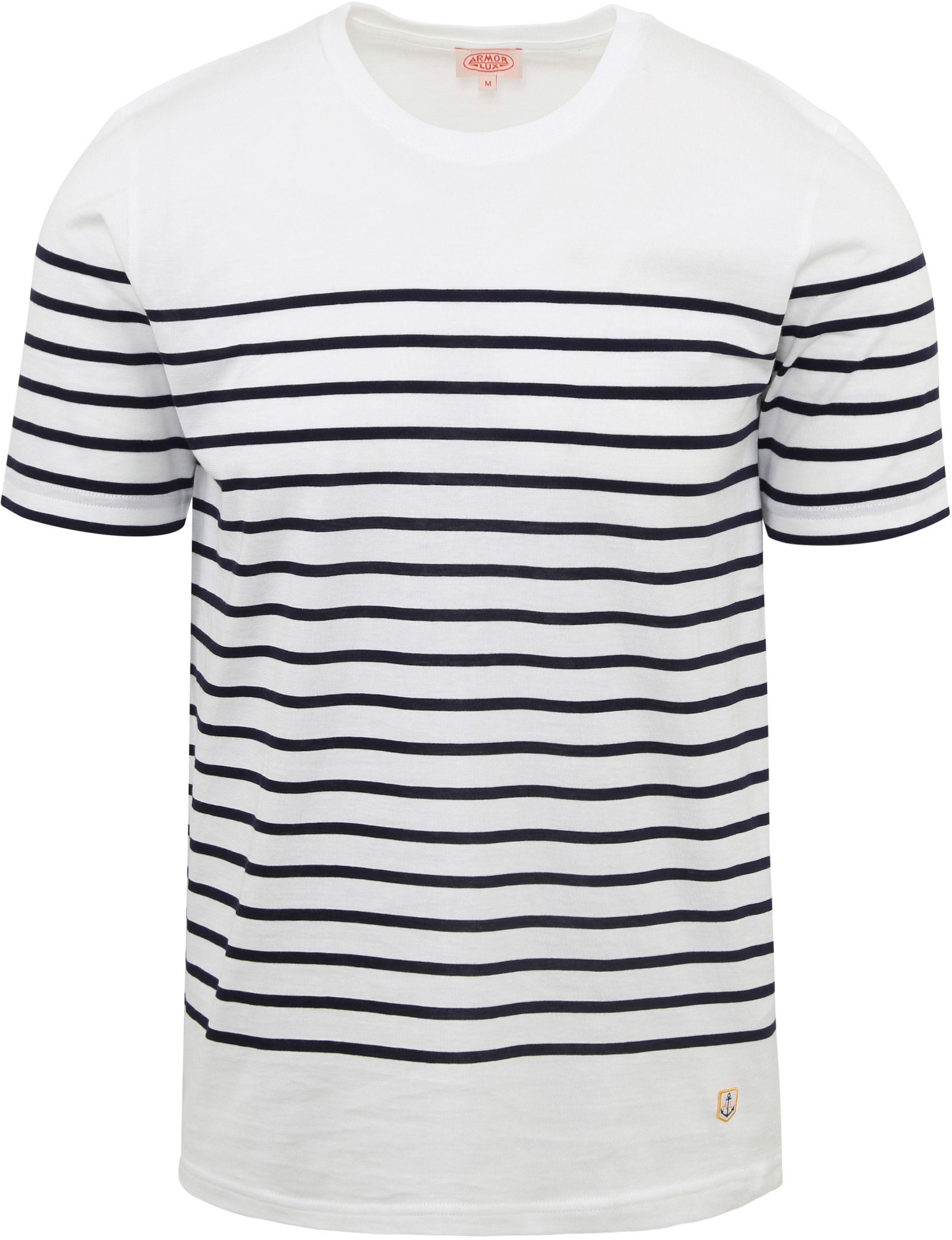Køb Armor-Lux Etel T-shirt Stribet Hvid 76827-400 | Suitable