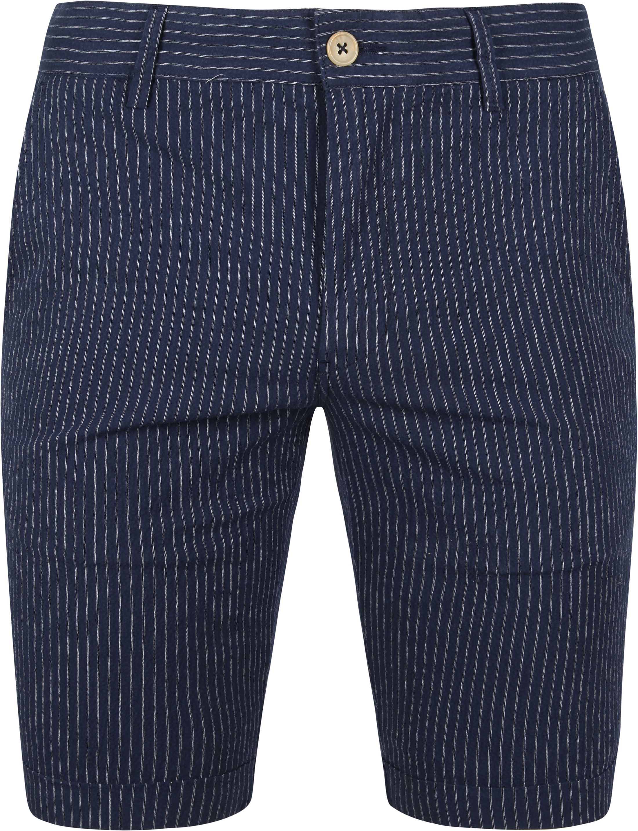 Suitable Aswin Shorts Mørkeblå Stribet SPE22109DO04ST-290