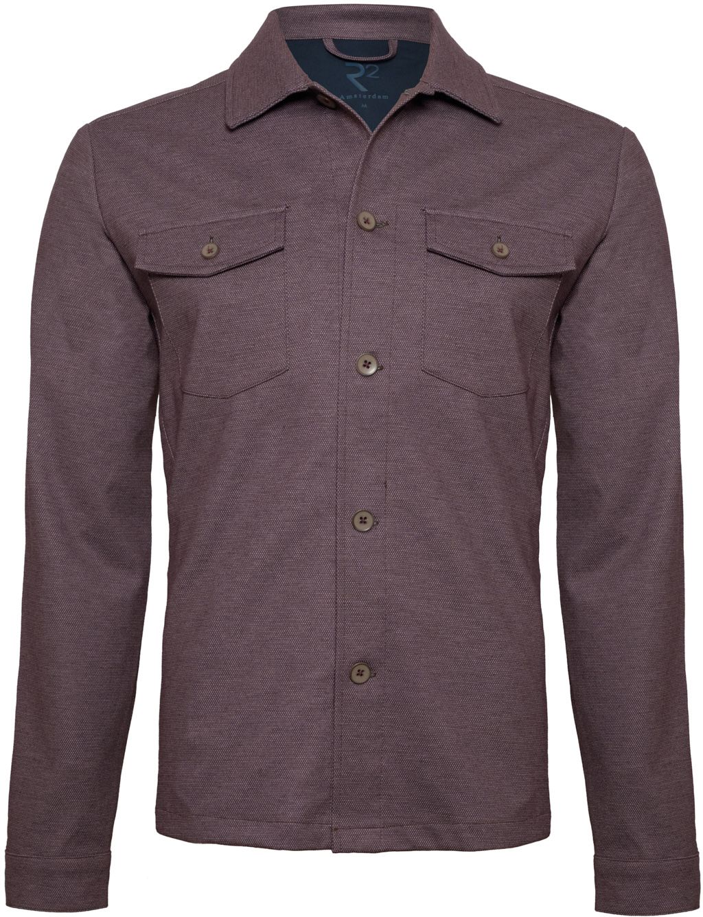 R2 Overshirt Melange Bordeaux 130.OVERSHIRT.007-080