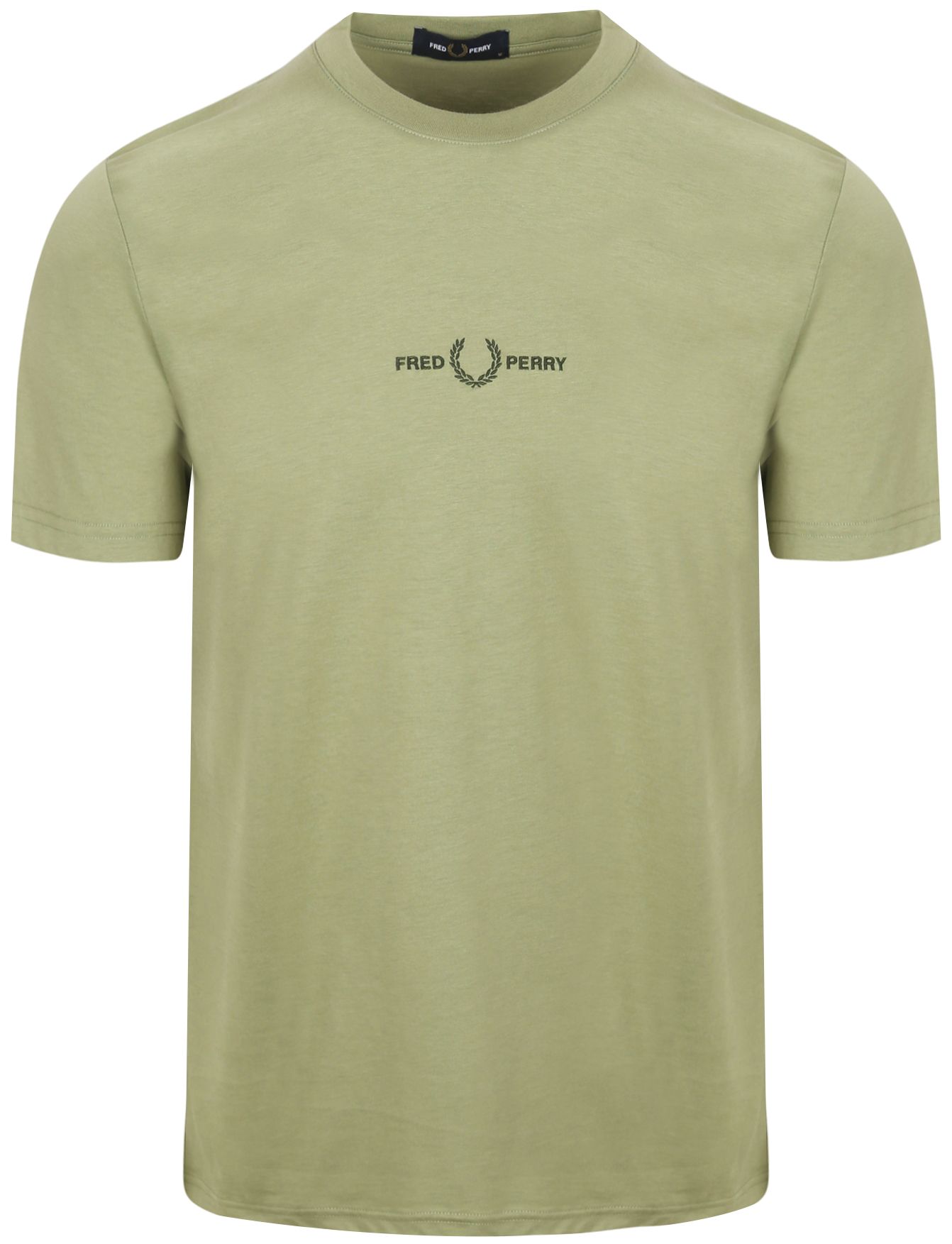 Køb Fred Perry M4580 Broderet Oliven M4580-X88 | Suitable