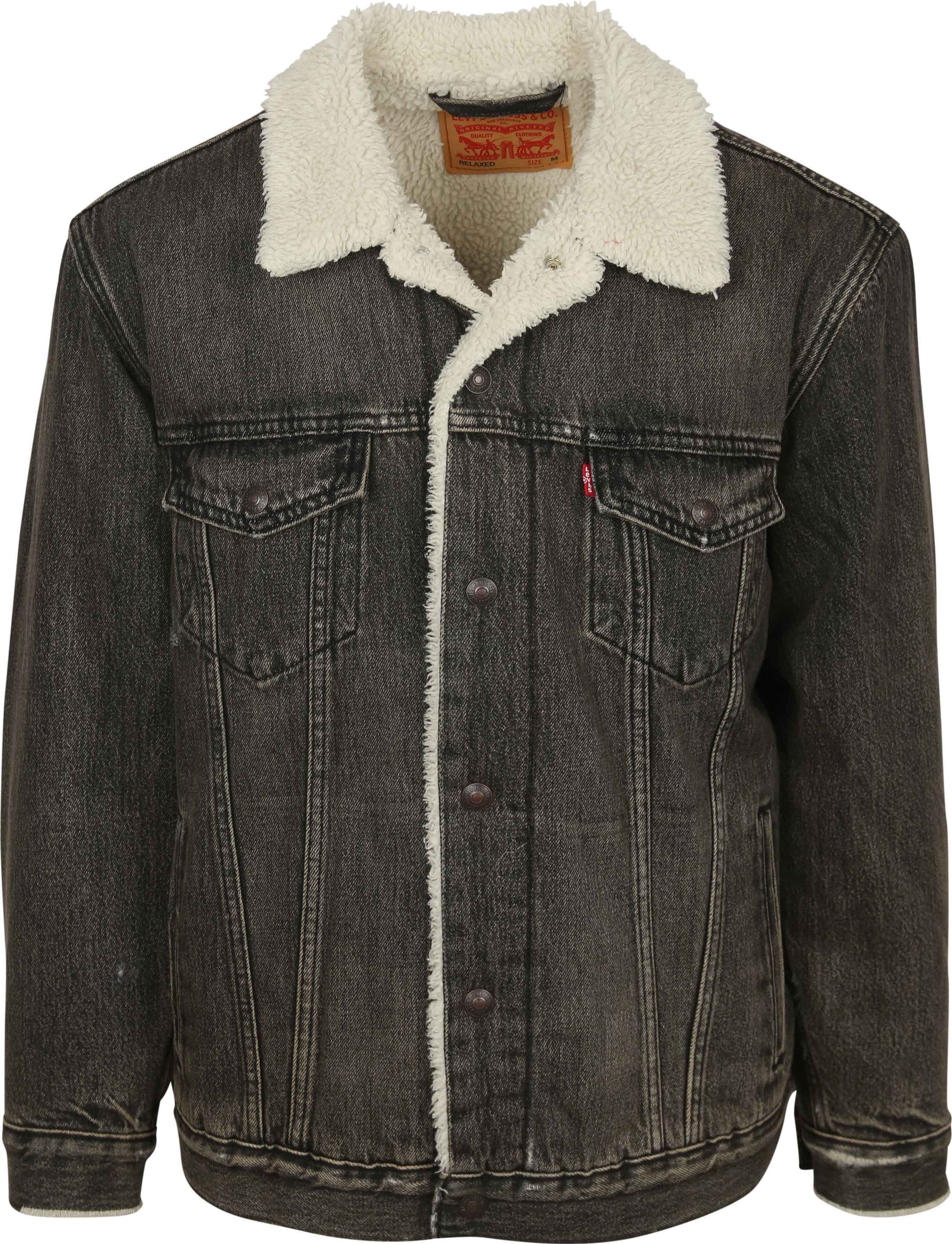 Levi's Veste Sherpa Denim Anthracite commander en ligne | A5784-0001 | Suitable Luxembourg