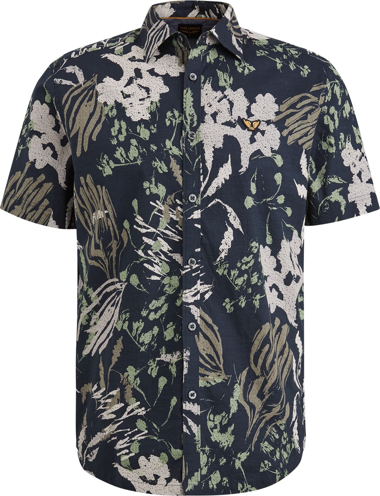 PME Legend Short Sleeve Hemd Druck Navy kaufen | PSIS2504204-5281 | Suitable