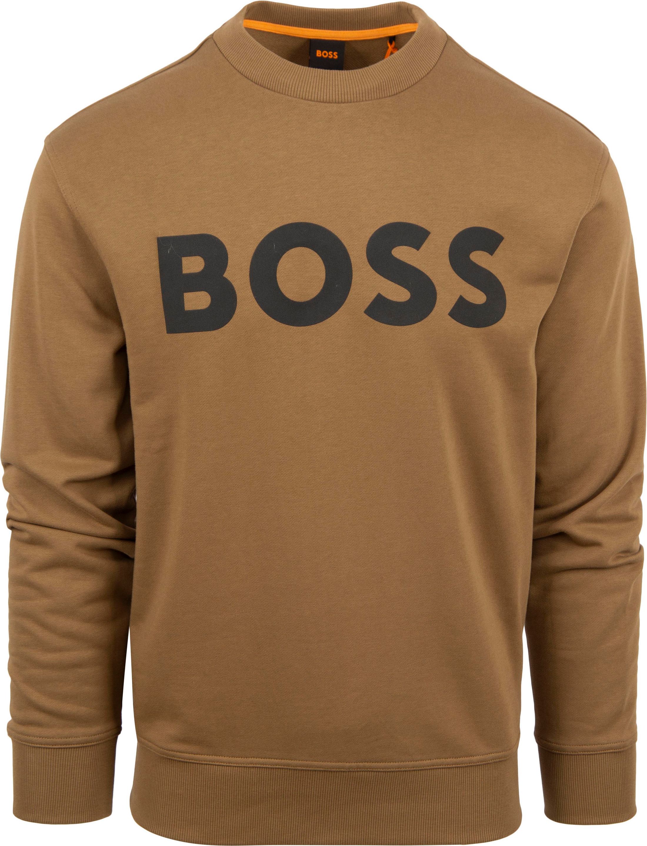 BOSS Tröja med Logotyp - Brun 50487133-280