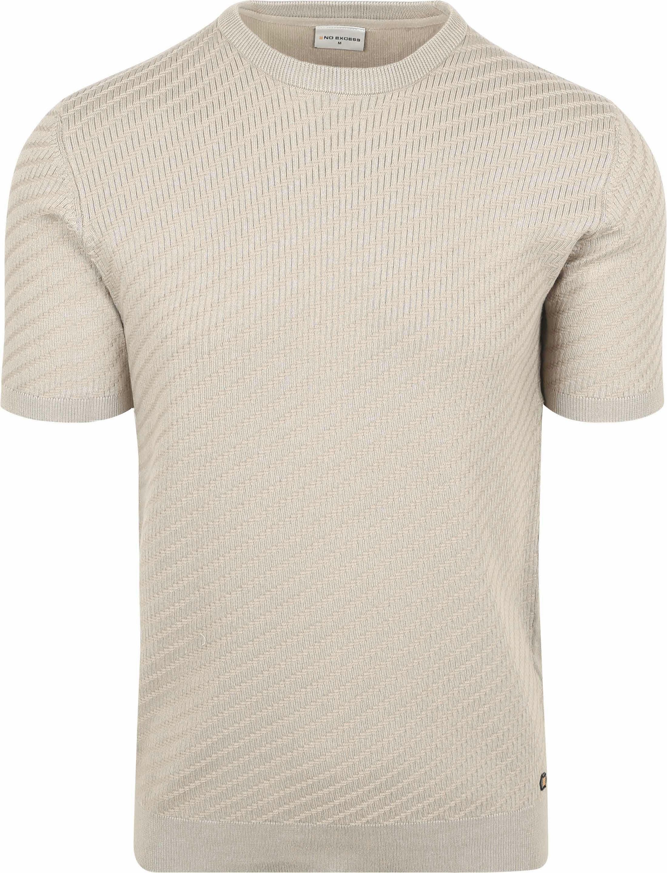No-Excess Knitted T-Shirt Clay order online | 29240816-018 | Suitable Liechtenstein