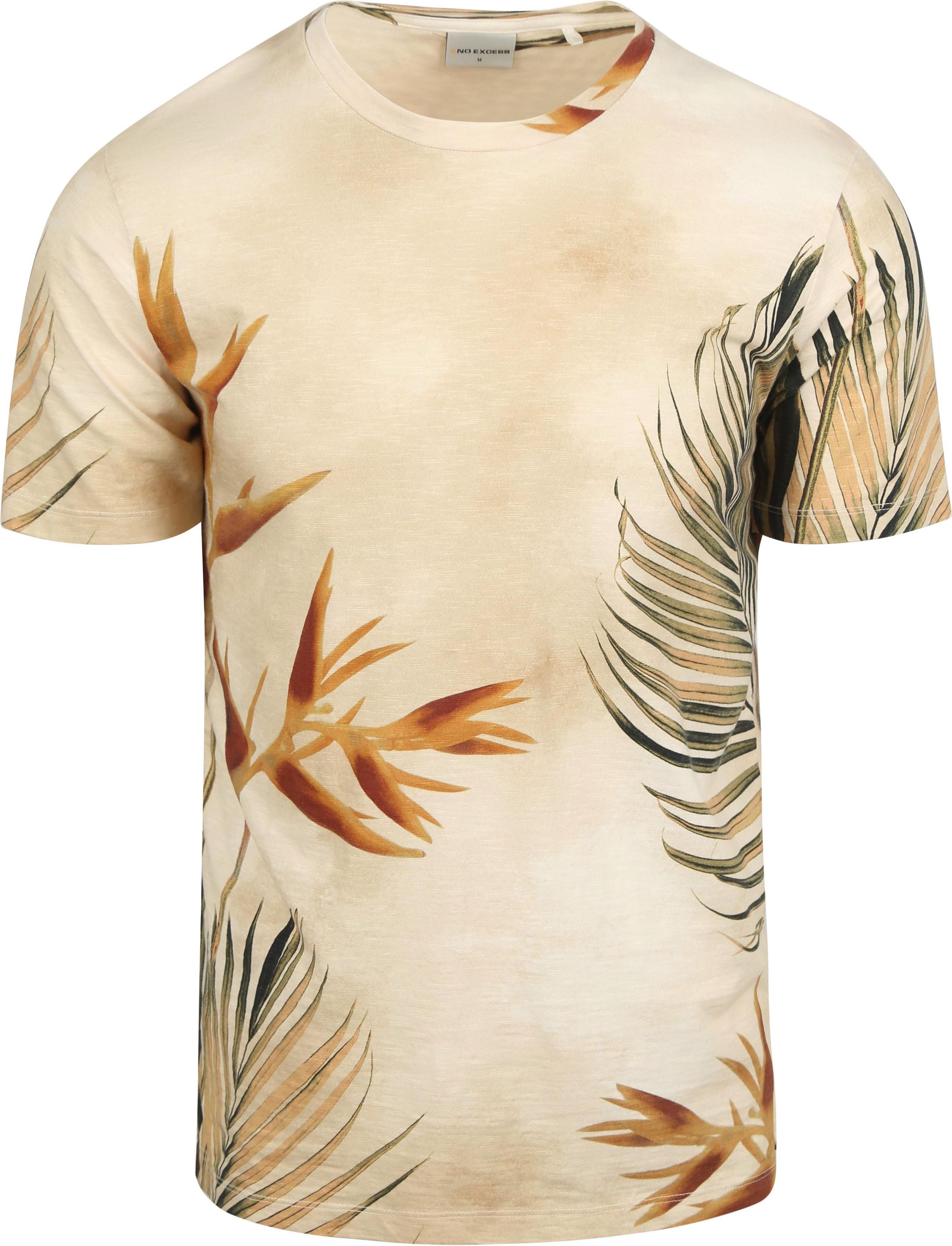 No-Excess T-shirt Rundhals Print Ecru 28350416-015