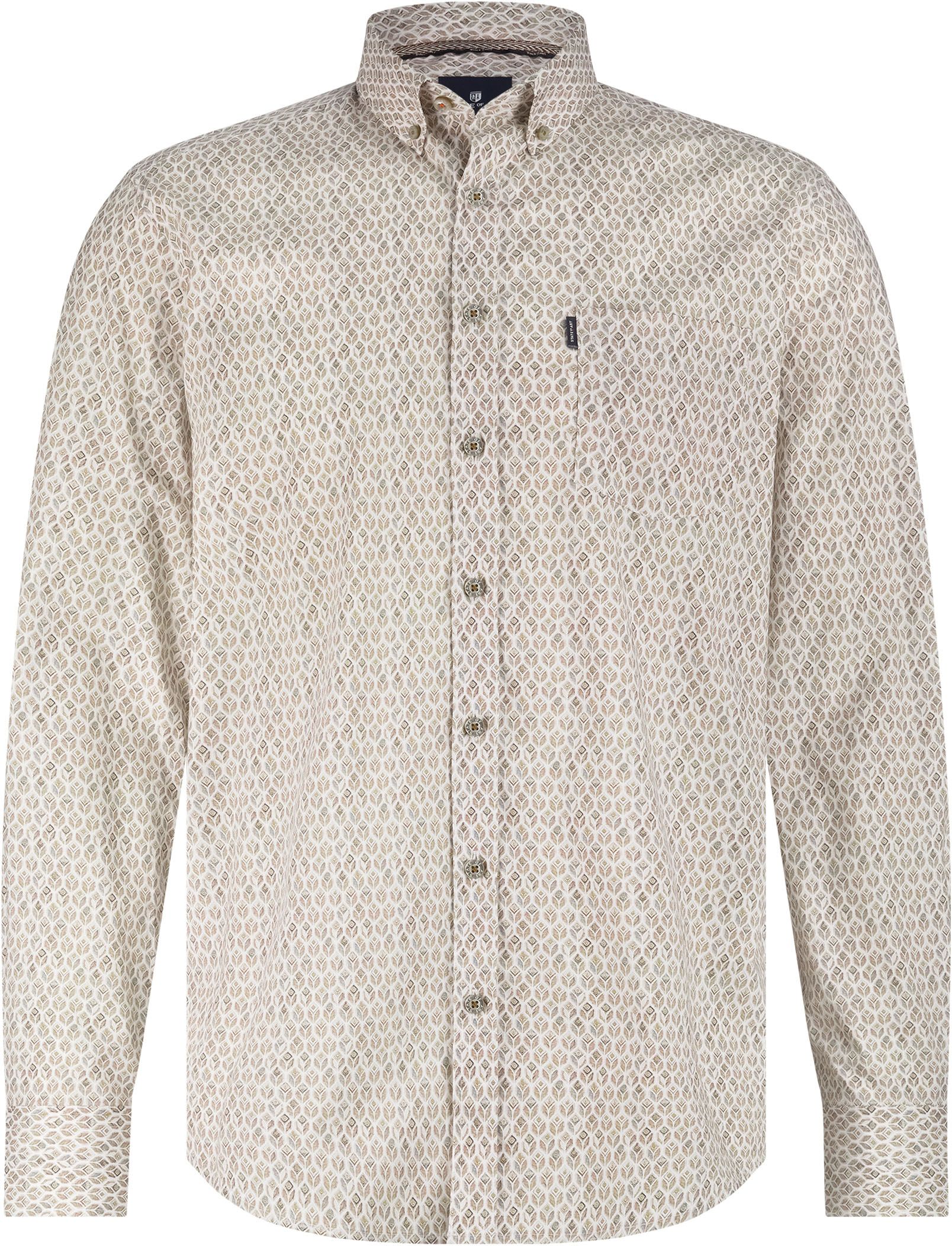 State of Art Shirt Poplin Print Beige 21425256-8411 kopen | Suitable