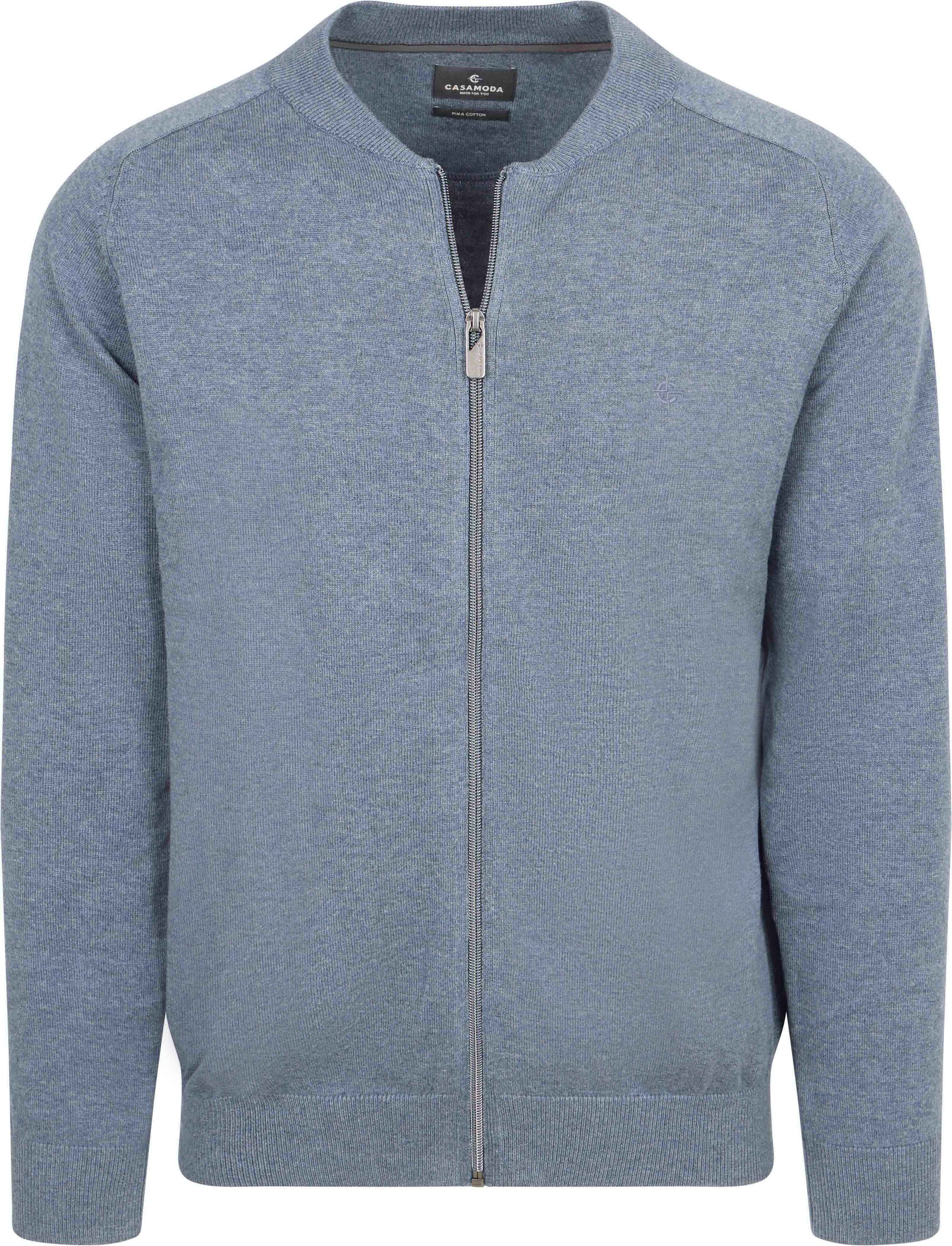 CASAMODA Pullover Zip Indigo 004440-132 order online | Suitable