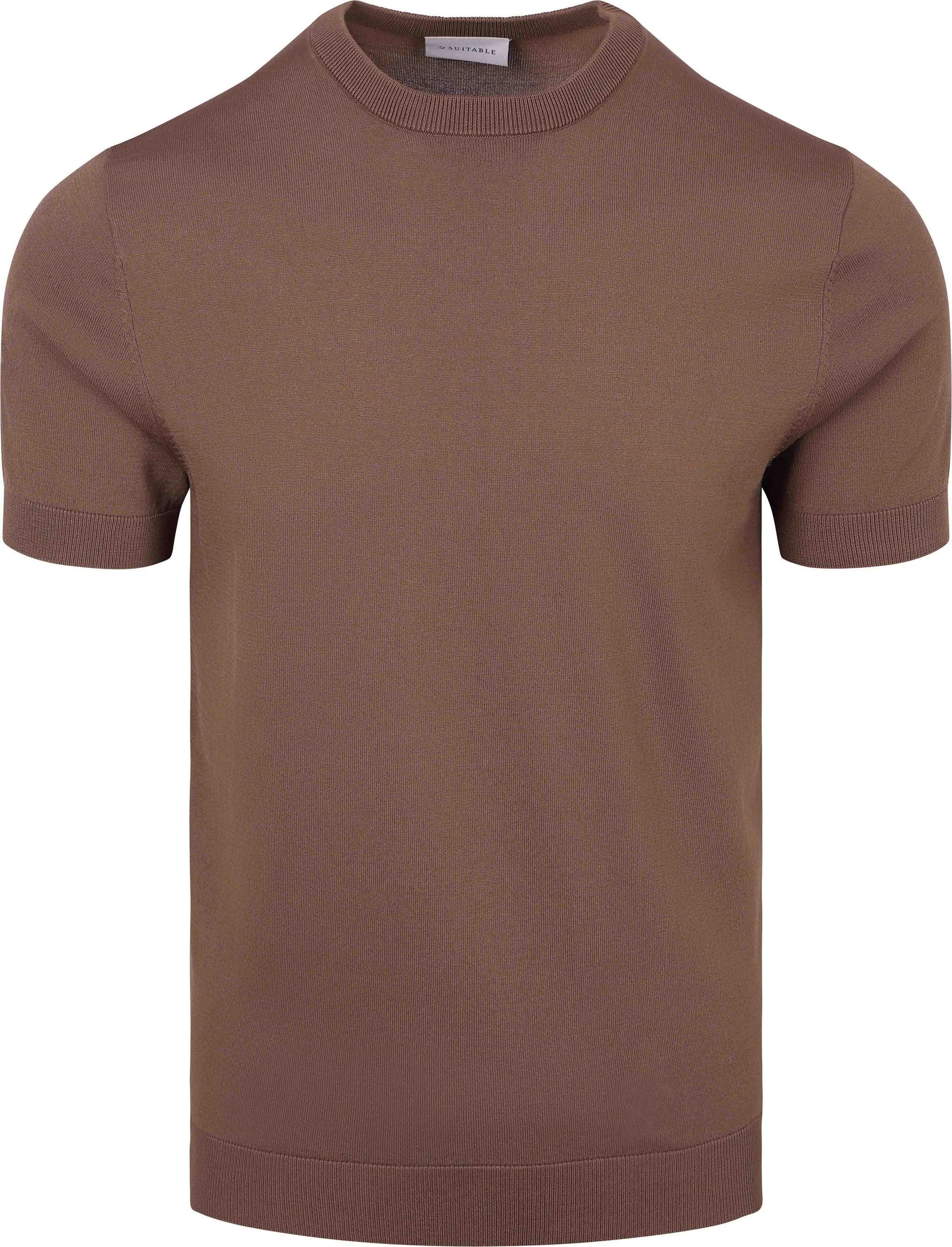Suitable T-shirt Tricoté Wake Tabac SPE26106WA35ST-Tabacco commander en ligne | Suitable