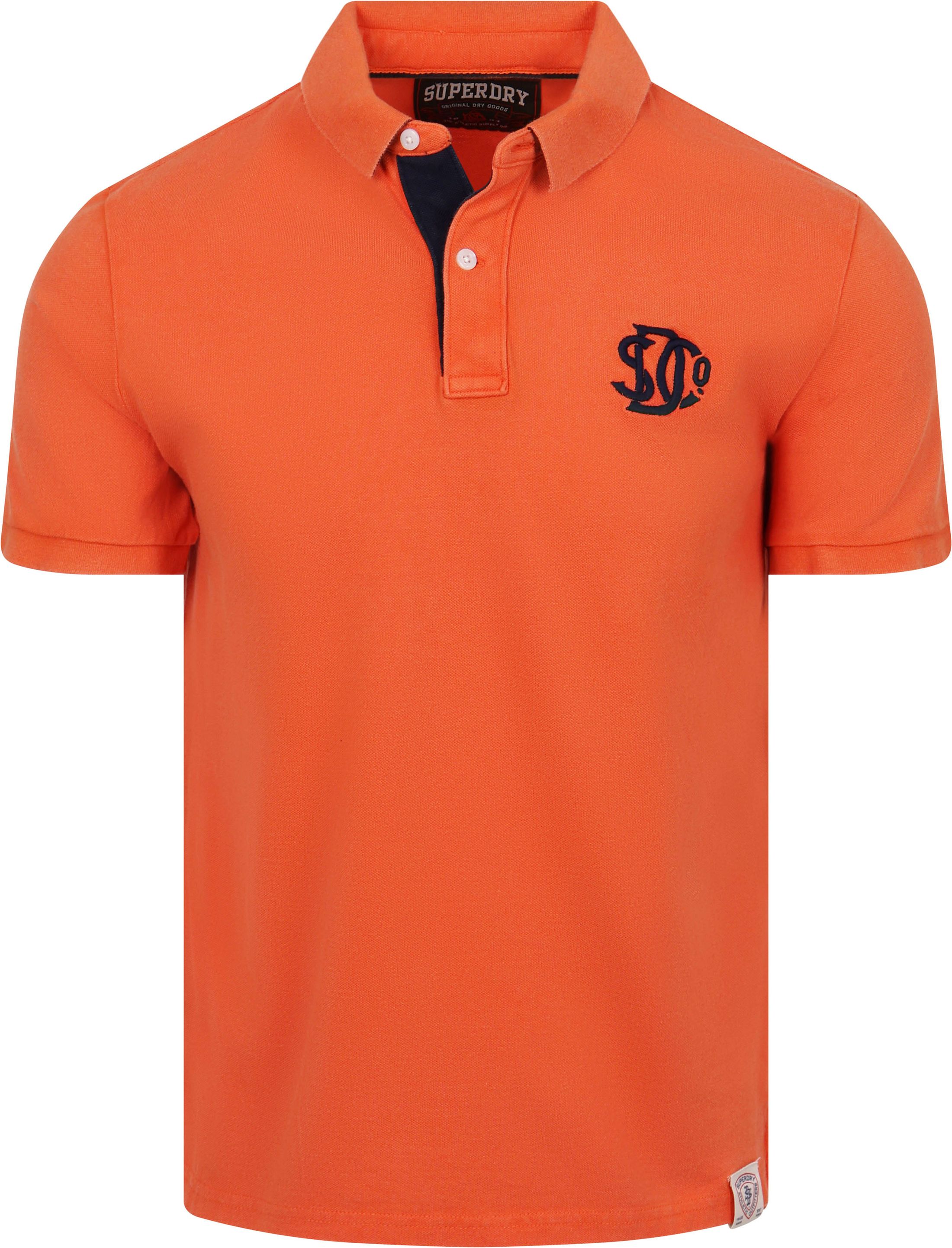 Superdry Polo Piqué Monogram Orange order online | M1110465A-K1A | Suitable Liechtenstein