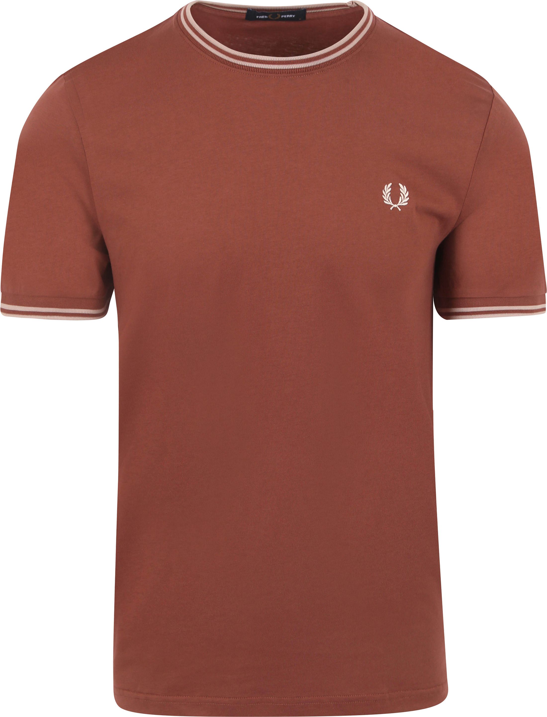 Fred Perry Twin Tipped T-skjorte Murstein M1588-W52