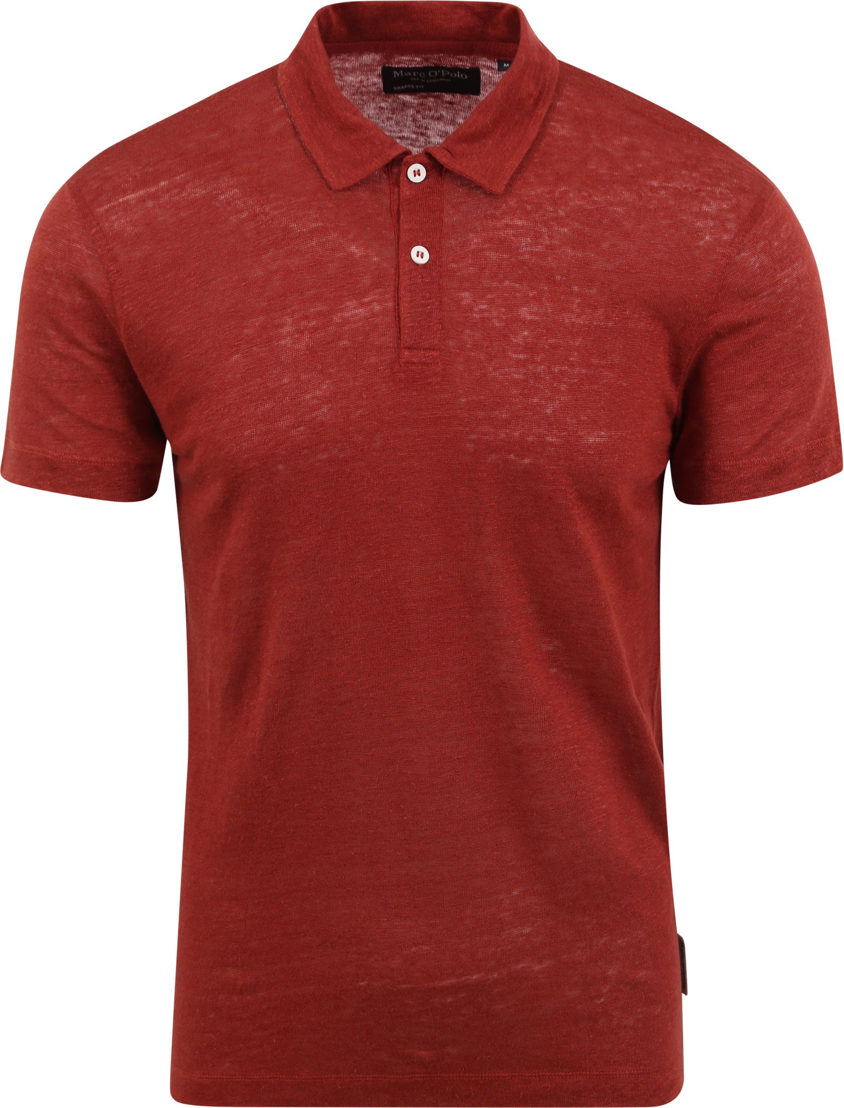 Marc O'Polo Poloshirt i linned Rød 324211453032-382