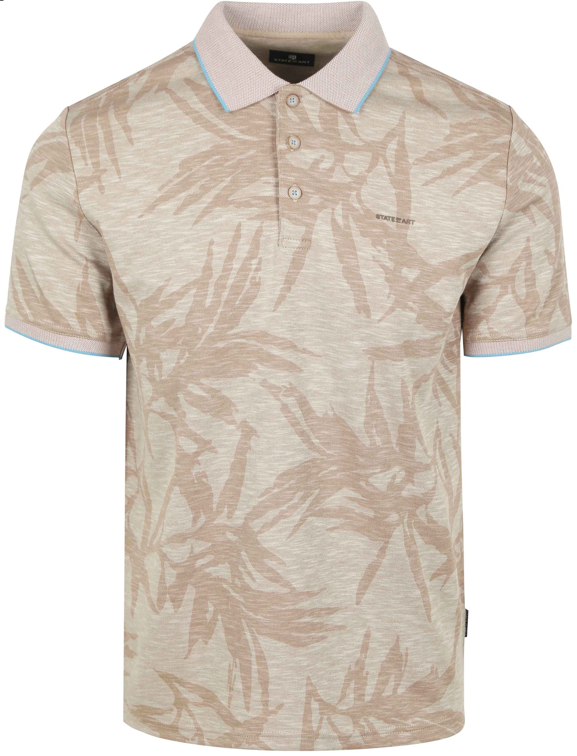 State of Art Pikétröja Faded Leaf Beige Storlek M