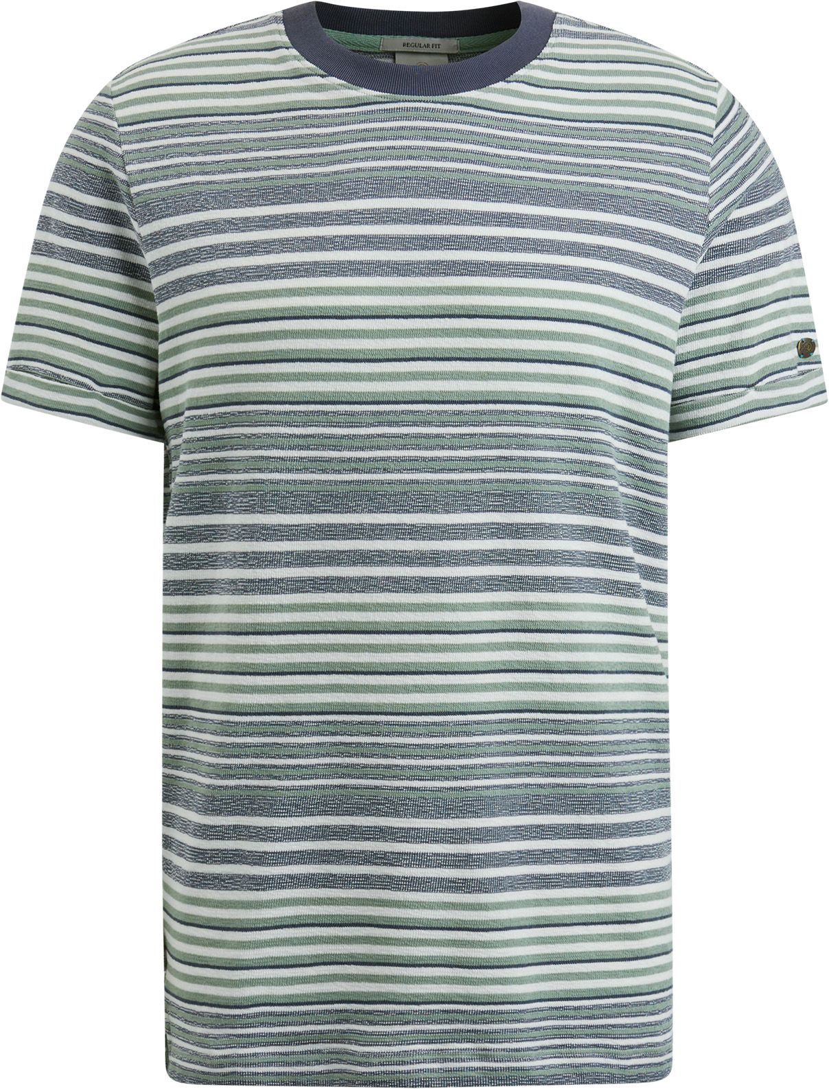 Cast Iron T-shirt Rayé Bleu-Vert commander en ligne | CTSS2404588-5113 | Suitable Luxembourg