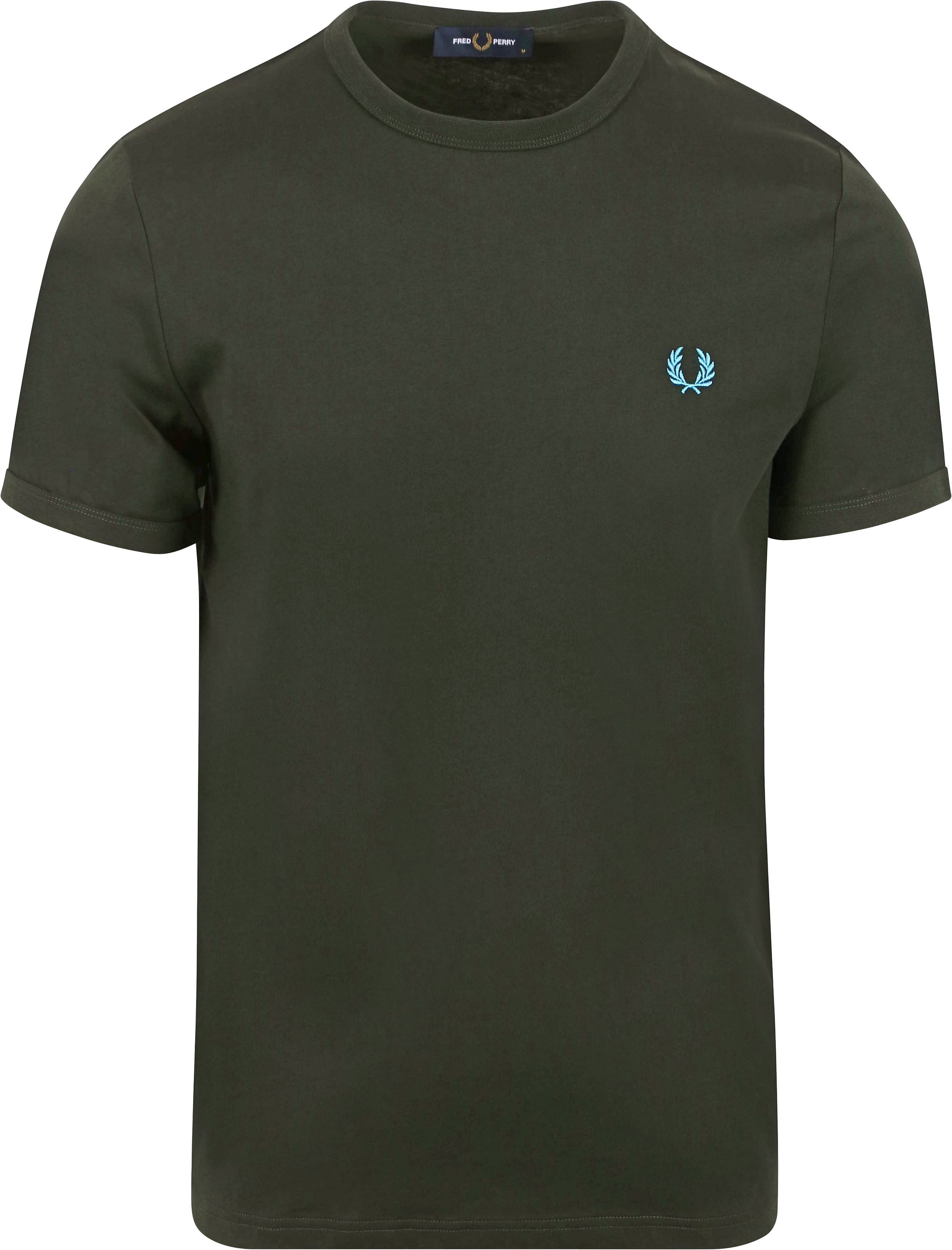 Fred Perry Ringer T-shirt i Grönt M3519-T61 köp | Suitable