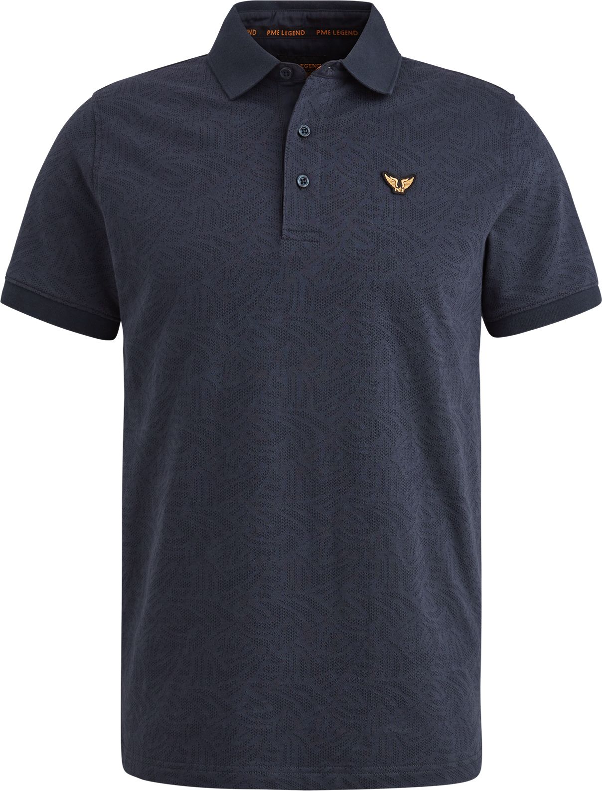 PME Legend Poloskjorte Jacquard Jersey Navy PPSS2503883-5281