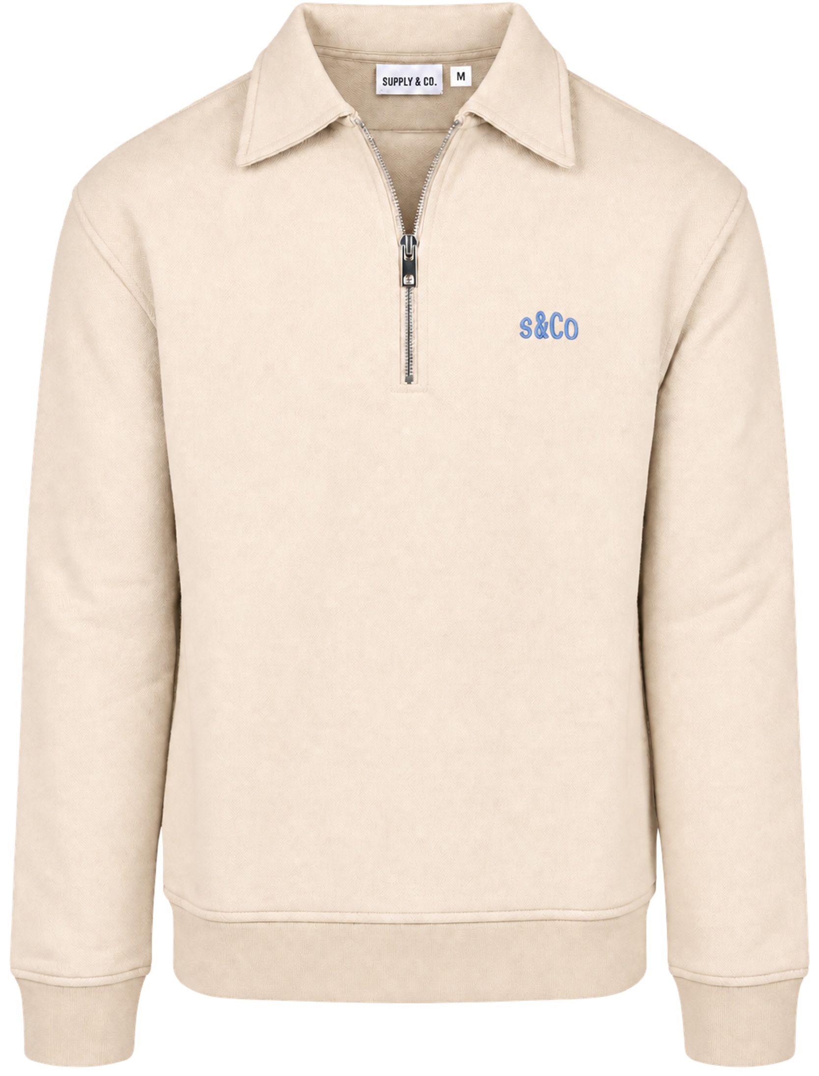 Supply & Co Sweat Polocollar Zip Aarav Brown order online | SCO26312AA07-2501 | Suitable Greece