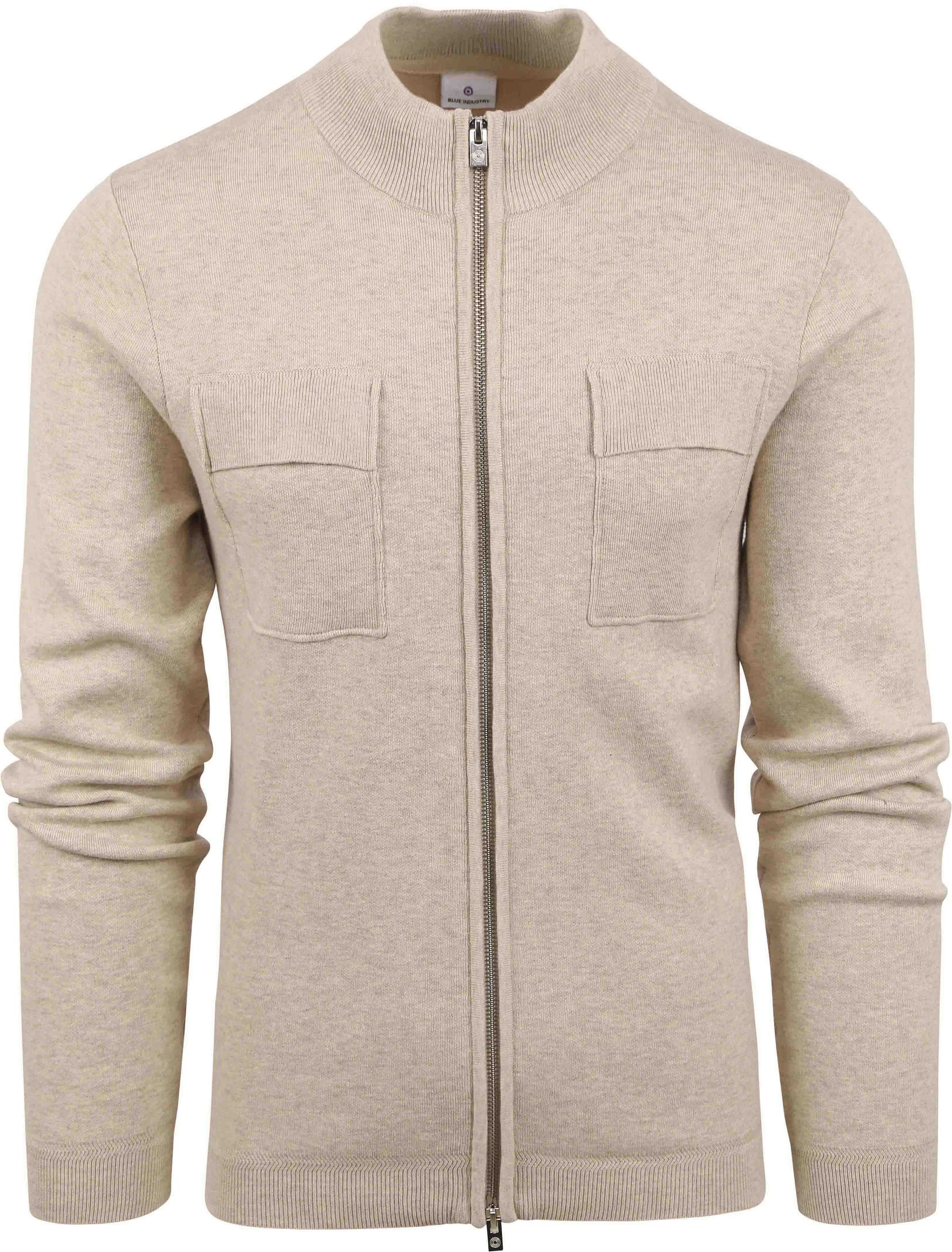 Blue Industry Strickjacke Brusttasche Beige KBIW23-M1-sand kaufen | Suitable