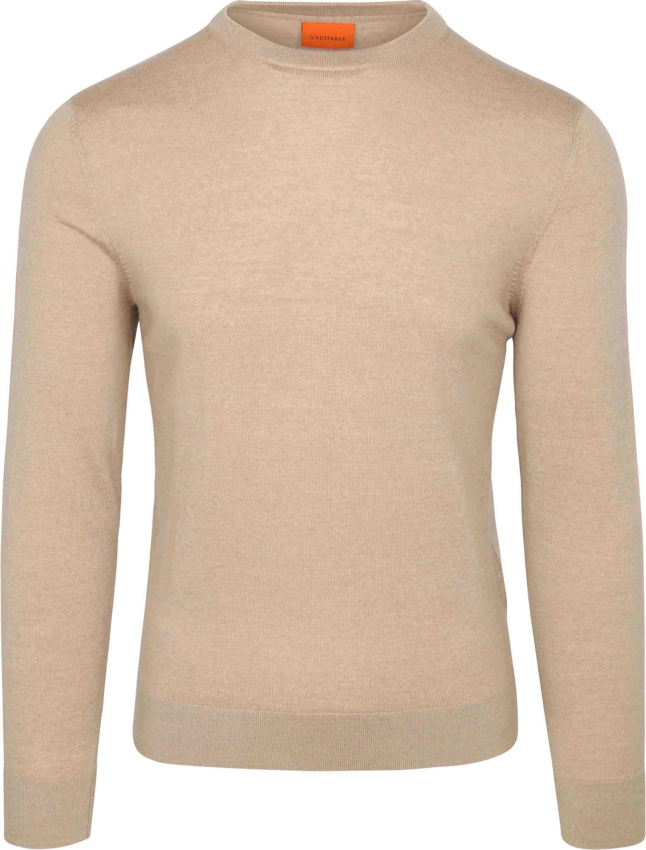 Suitable Merino Pullover Rundhals – Sandfarben PU-MRI-O-24 VP55087 Sand kaufen | Suitable