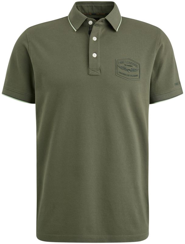 PME Legend Pique Polo Ivy Groen PPSS2404867-6415 kopen | Suitable