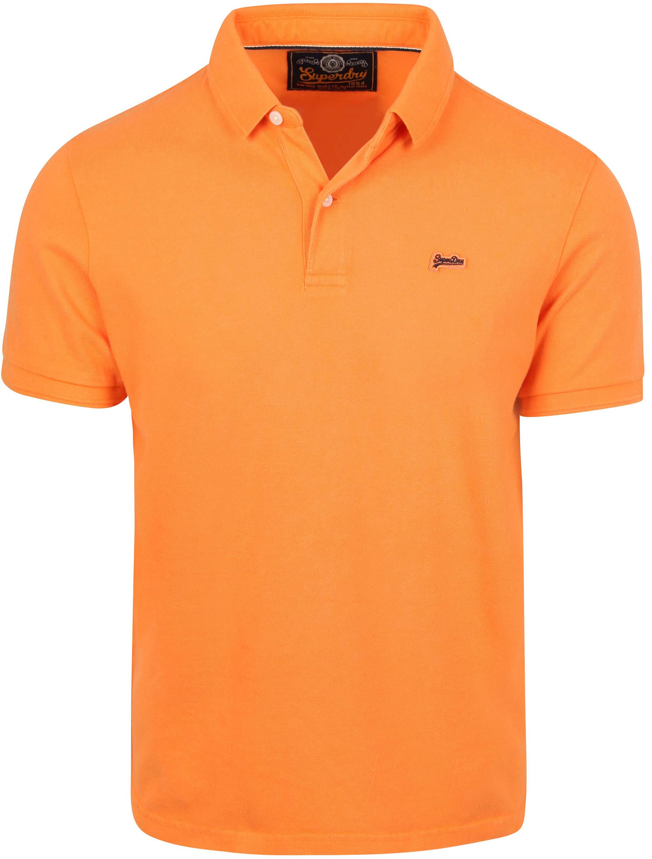 Superdry Polo Pique Klassisk Oransje