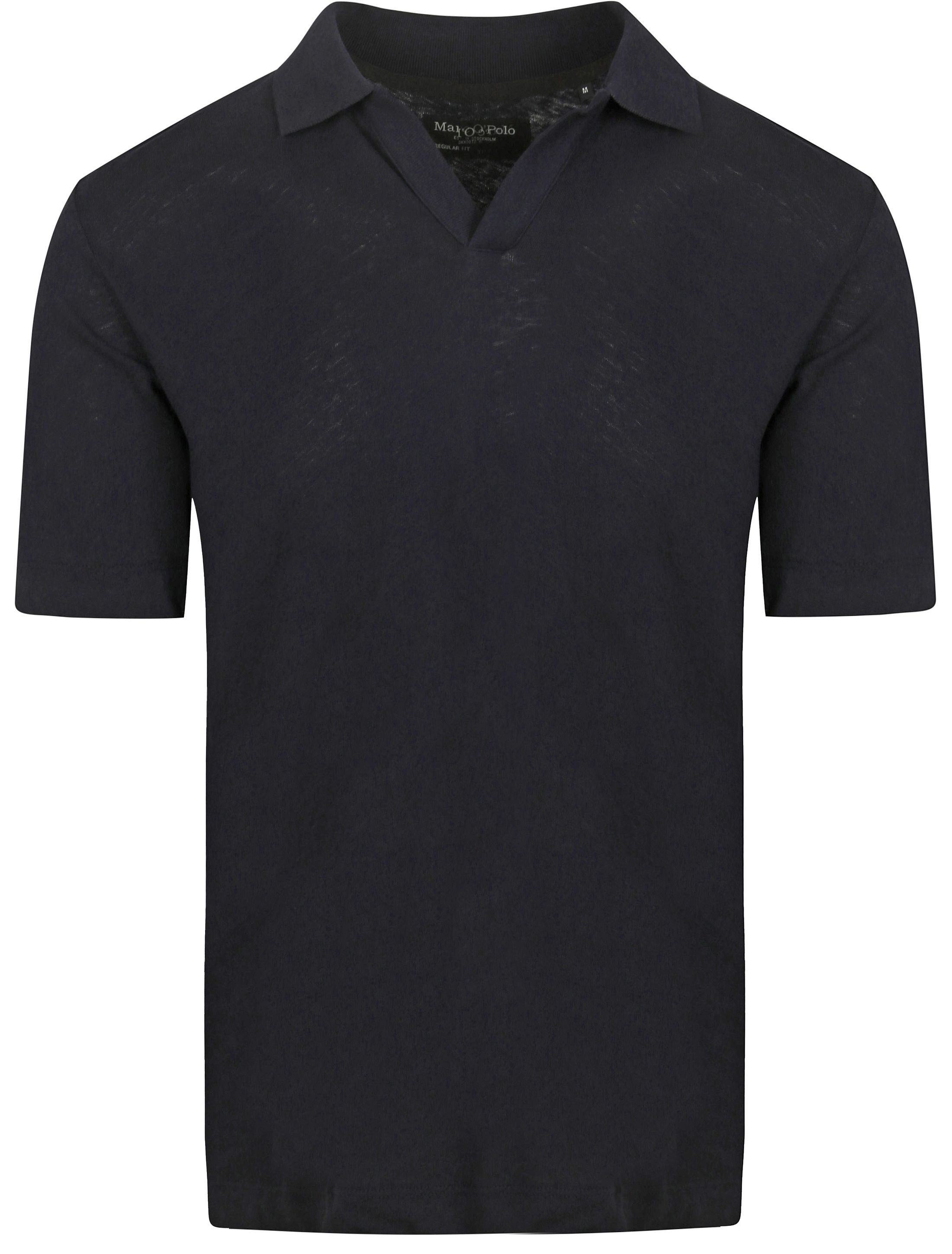 Marc O'Polo Poloshirt Riva Linen Blend Marineblå M23209153026-898