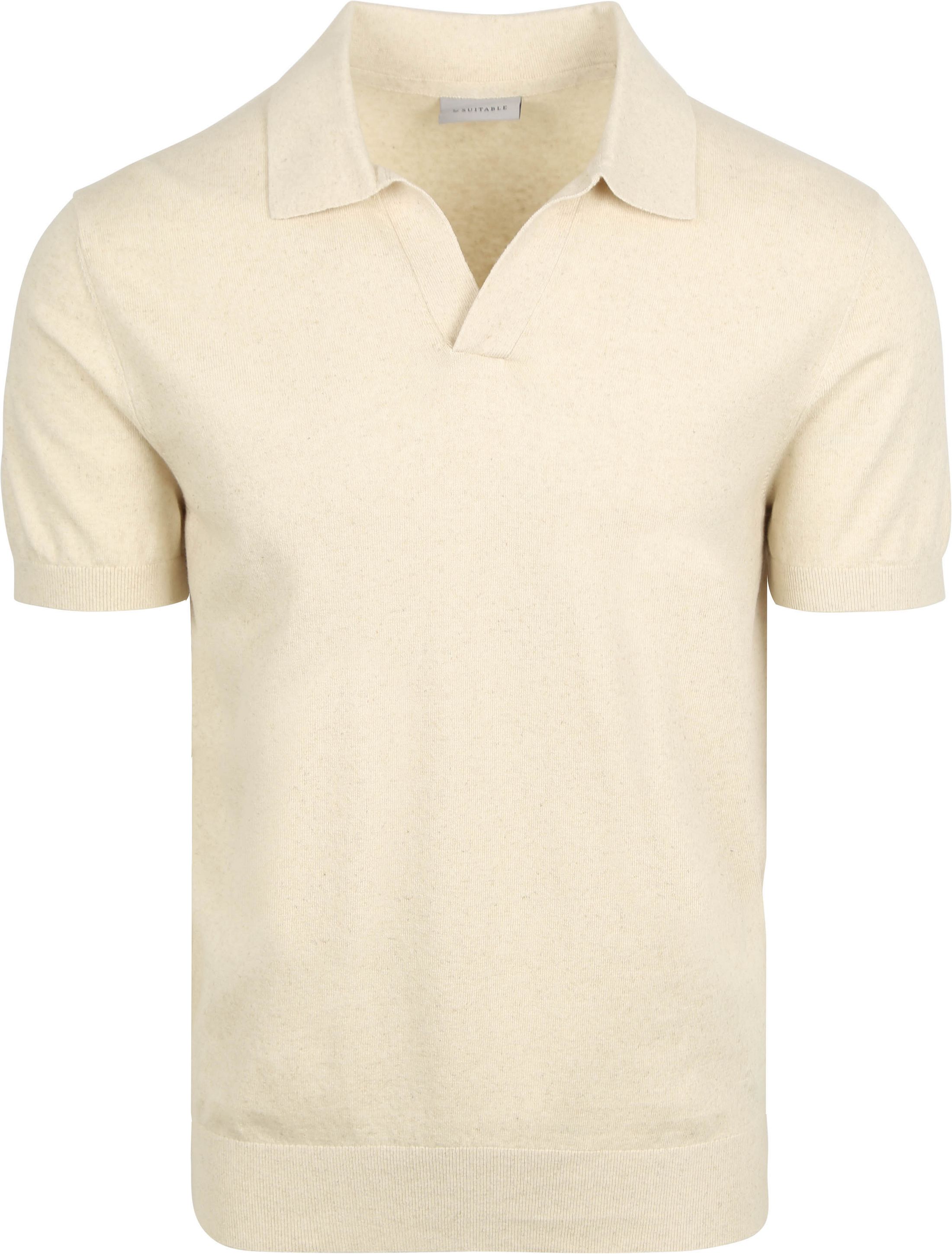 Suitable Polo De Lin Riva Ecru PO-RI-LI-25.01 raw white commander en ligne | Suitable
