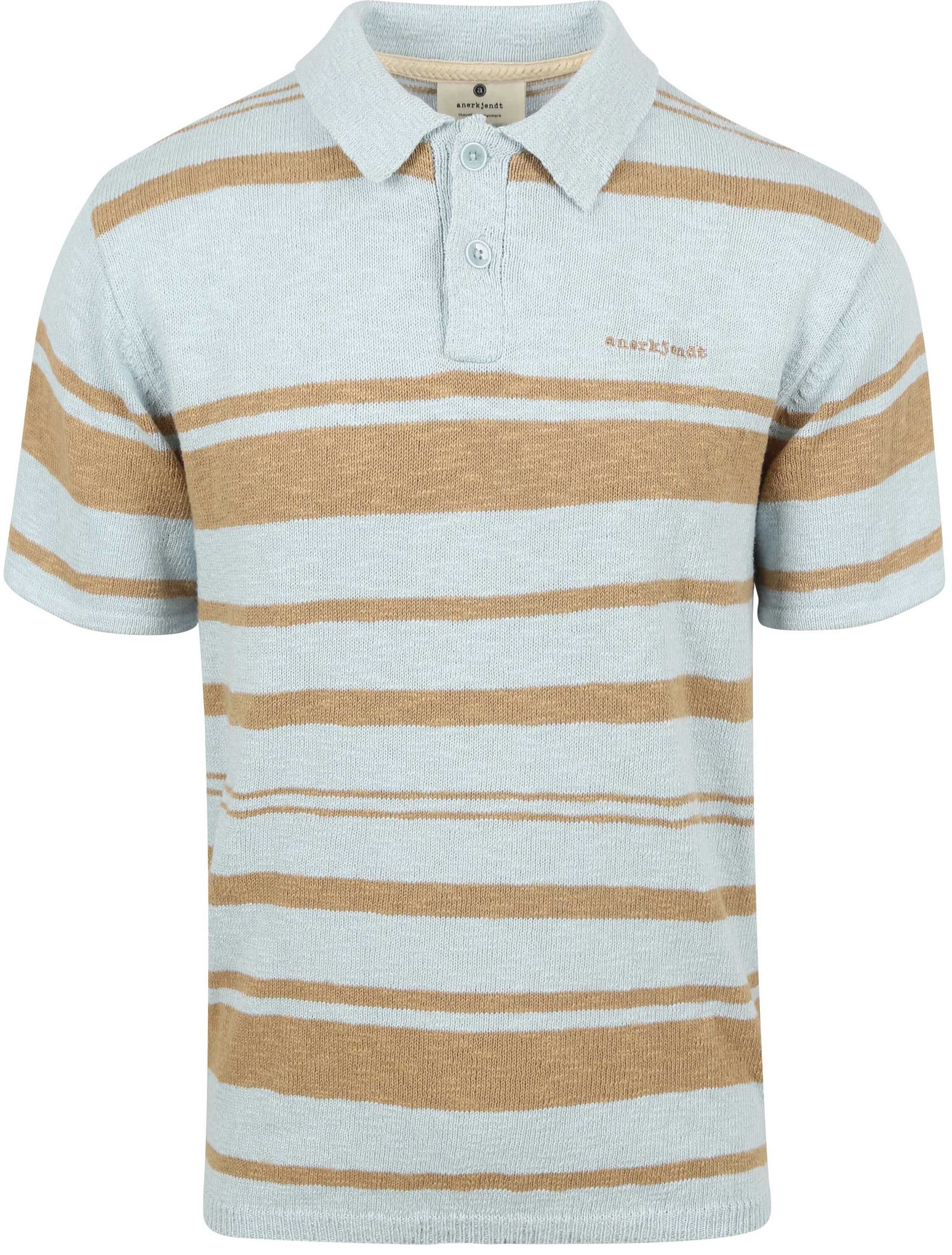 Anerkjendt Sofus T-shirt Lyseblå Stribet 901585-3115