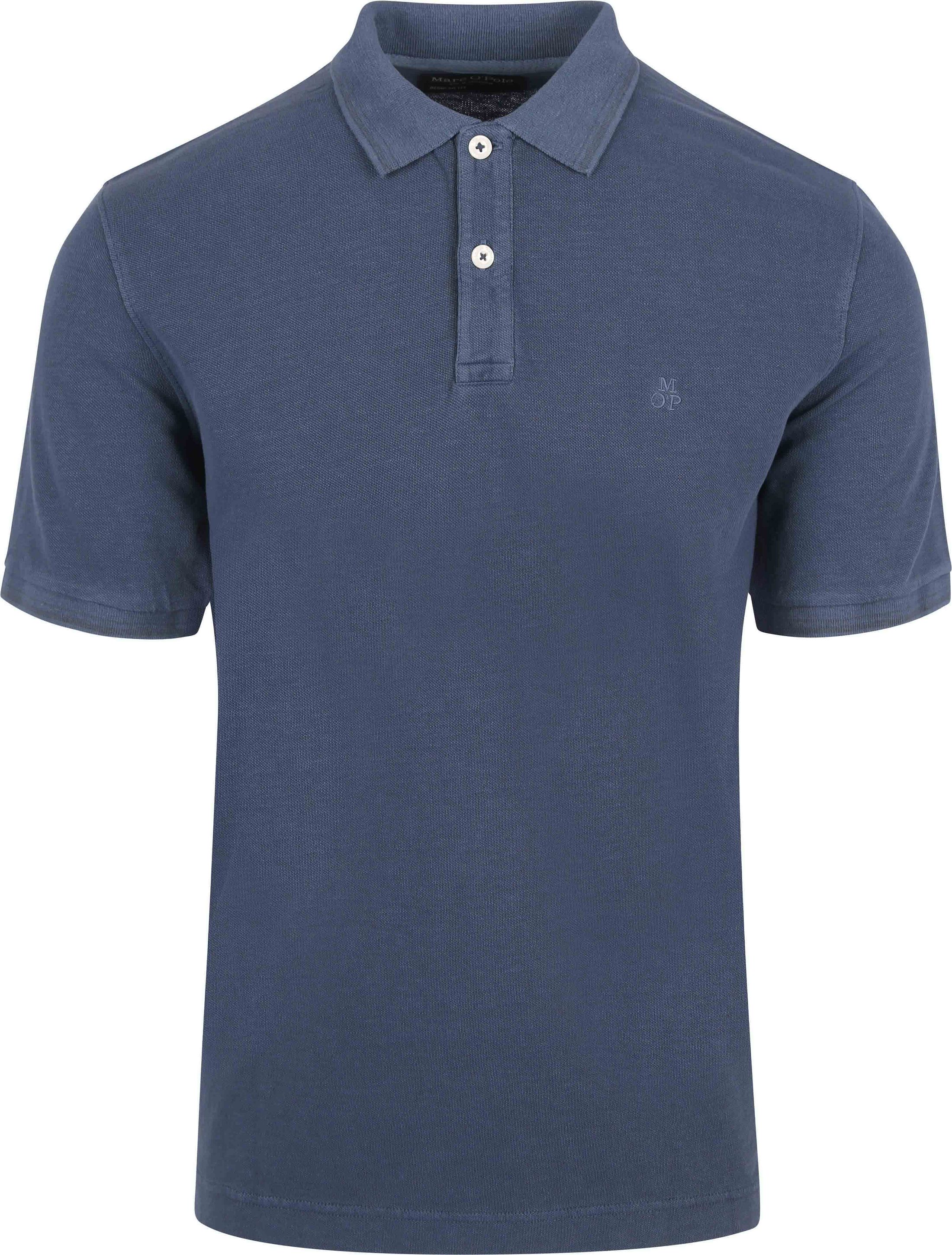 Marc O'Polo Polo Solid Overdye Bleu Foncé 424232053136-849 commander en ligne | Suitable