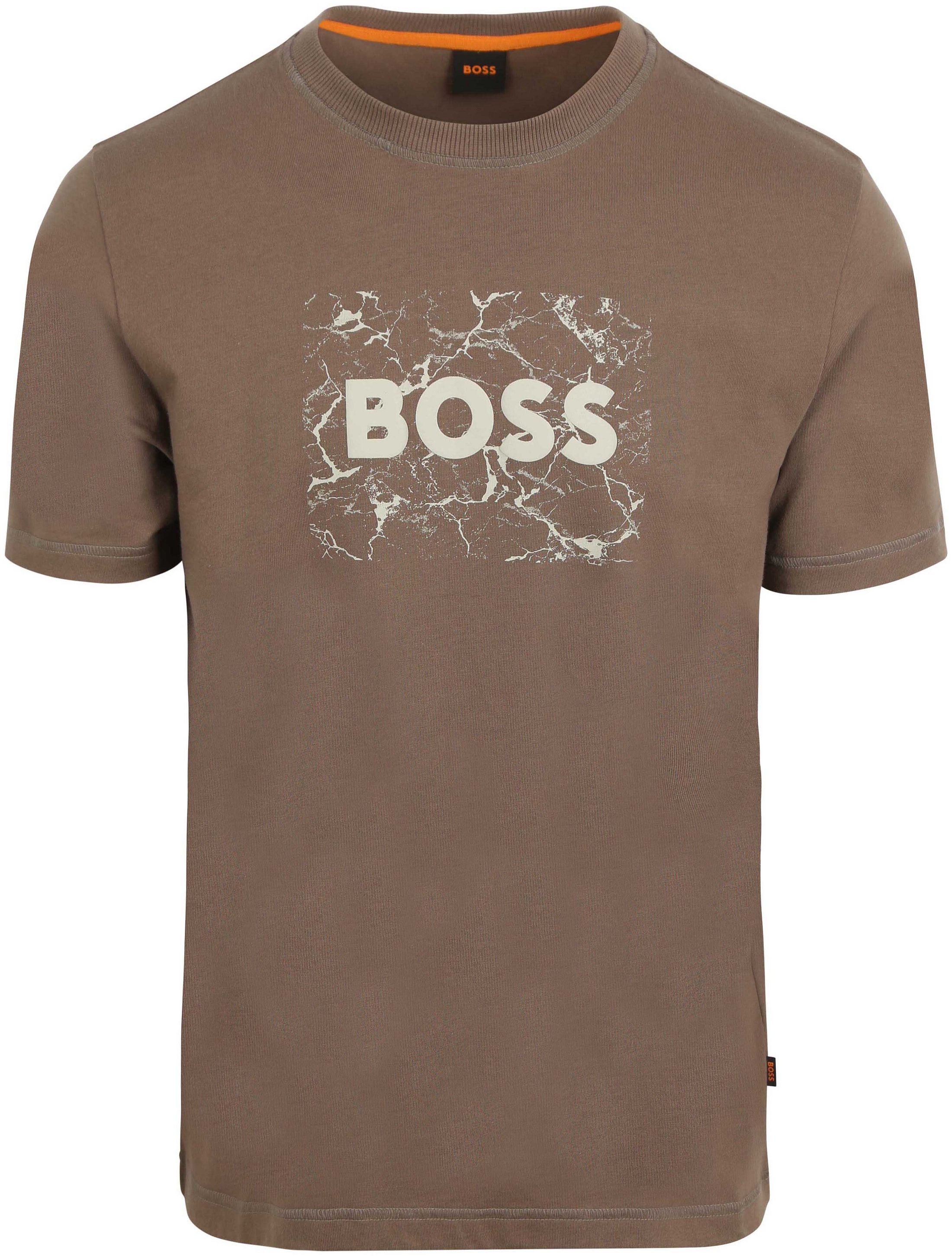 BOSS T-shirt Logo Marron 50539186-294 commander en ligne | Suitable