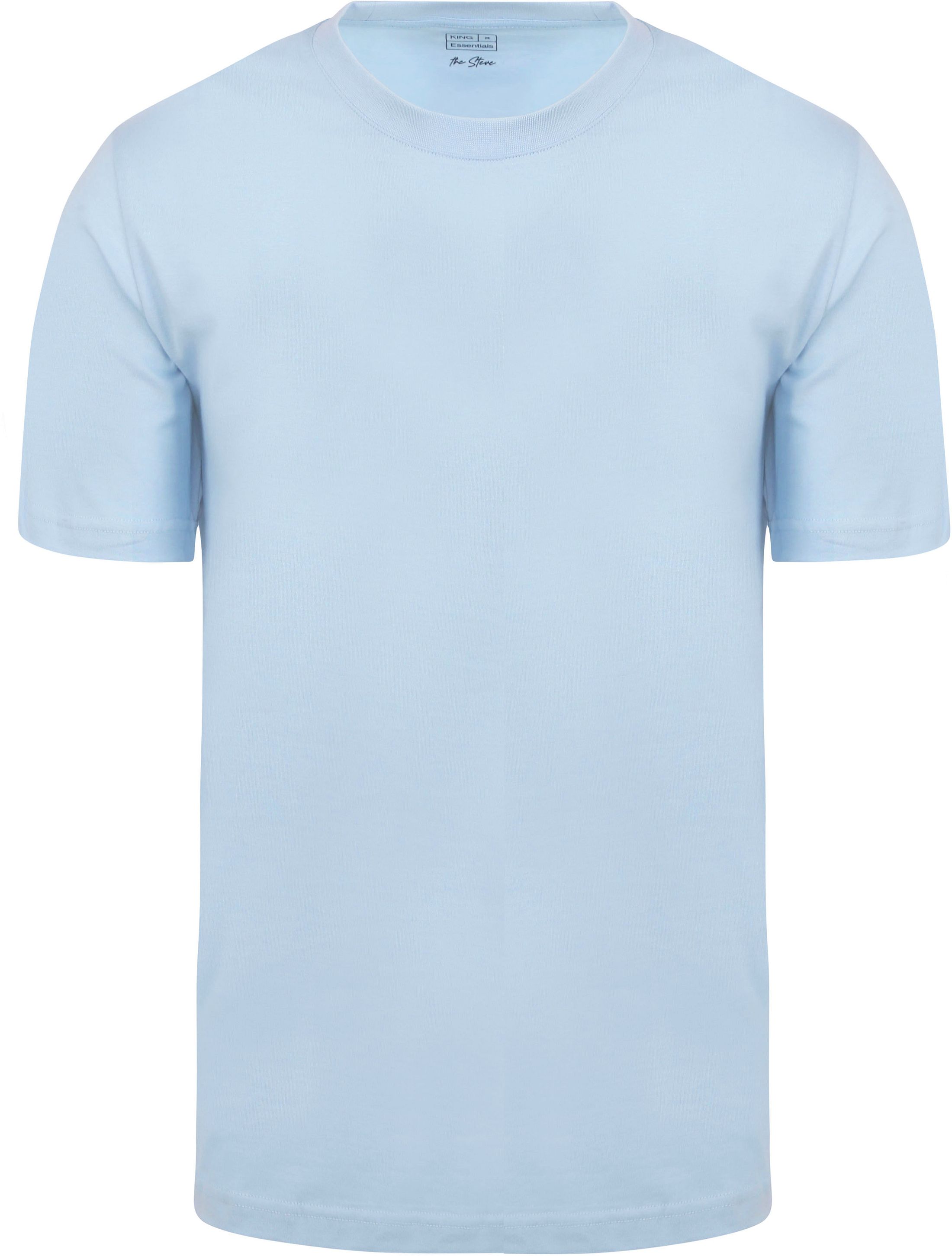 Køb King Essentials The Steve T-Shirt Lyseblå KM111010001-B036T | Suitable