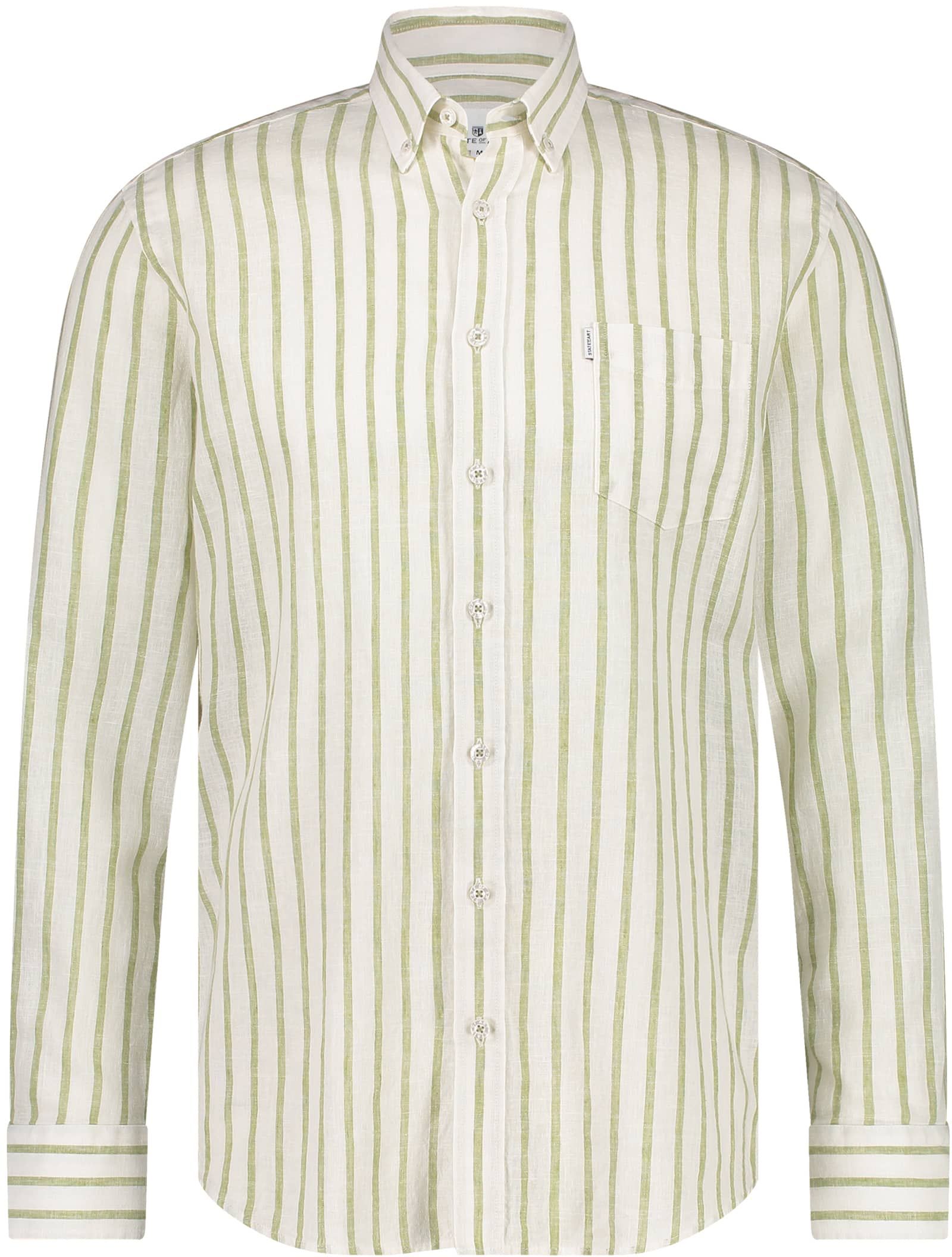 State of Art Chemise en Lin Rayée Verte 21214312-1131 commander en ligne | Suitable