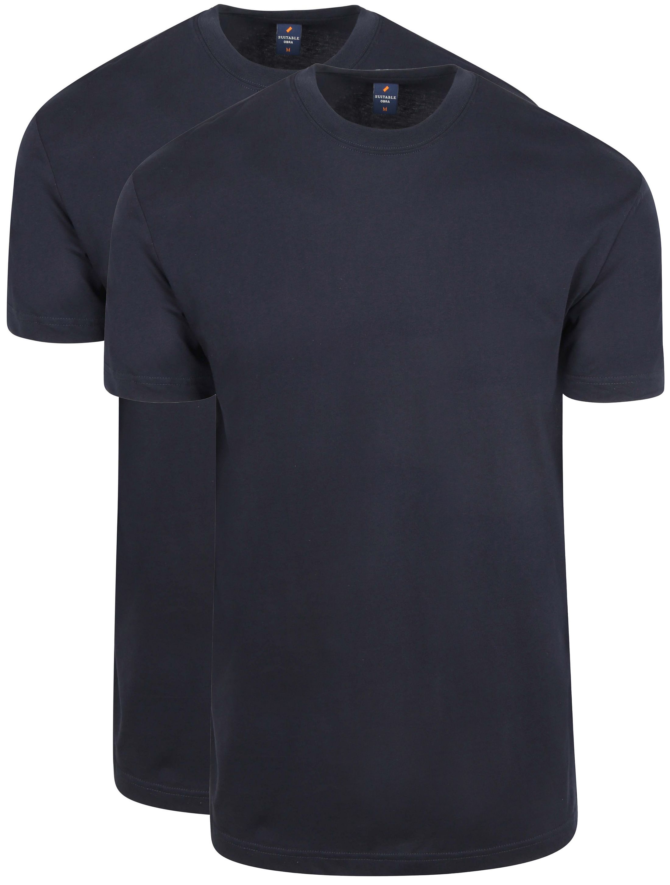 Suitable T-shirt Niebieski 60-2 Obra Navy 