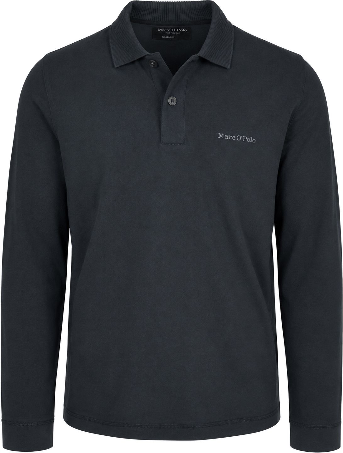 Marc O'Polo Longsleeve Heavy Poloshirt Peppercorn Grey order online | 5000011598-4175 | Suitable Slovenia