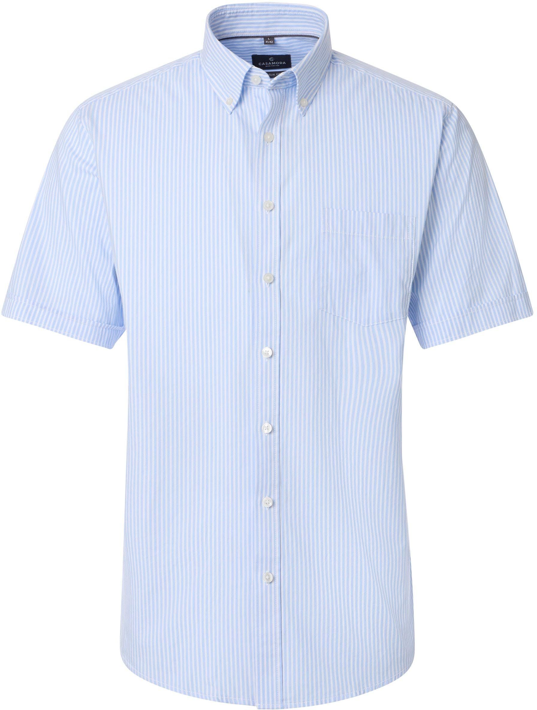 CASAMODA Chemise Short Sleeves Rayures Bleu  126130291-100 commander en ligne | Suitable