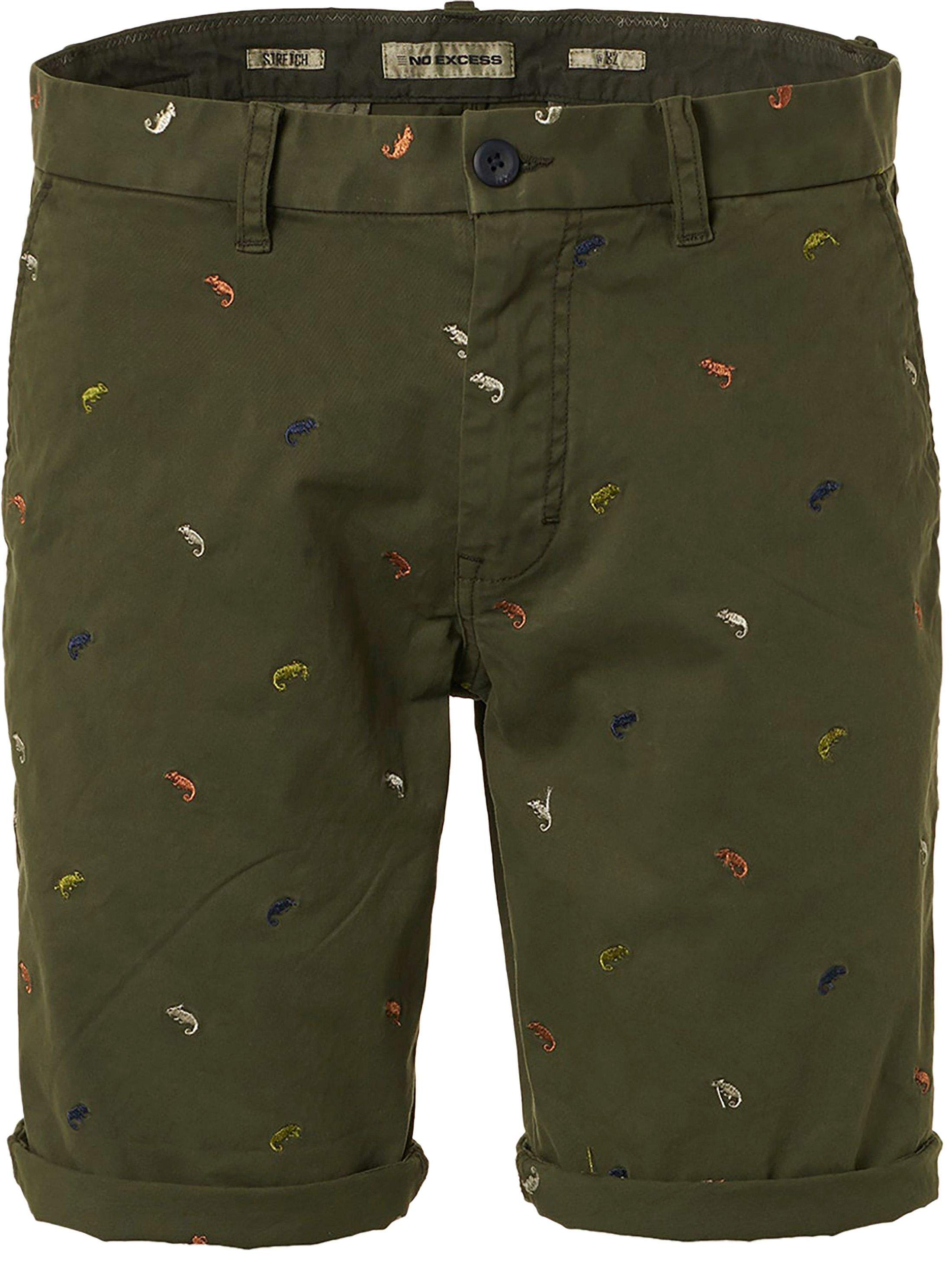 No Excess korts Shorts i Mörkgrön med Räkor 968190406