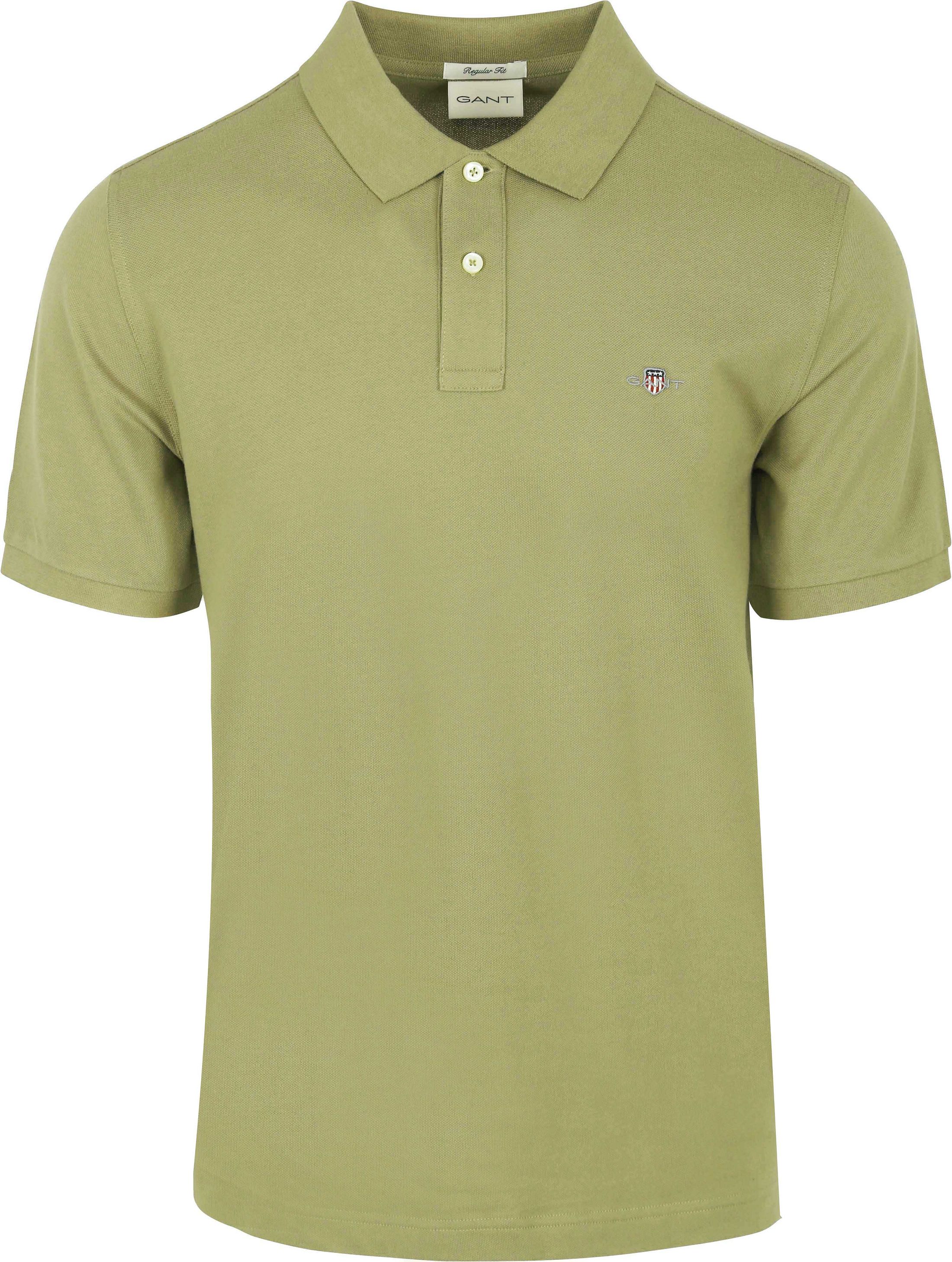 Gant Shield Piqué Polo Shirt Light Green 2210-345 order online | Suitable