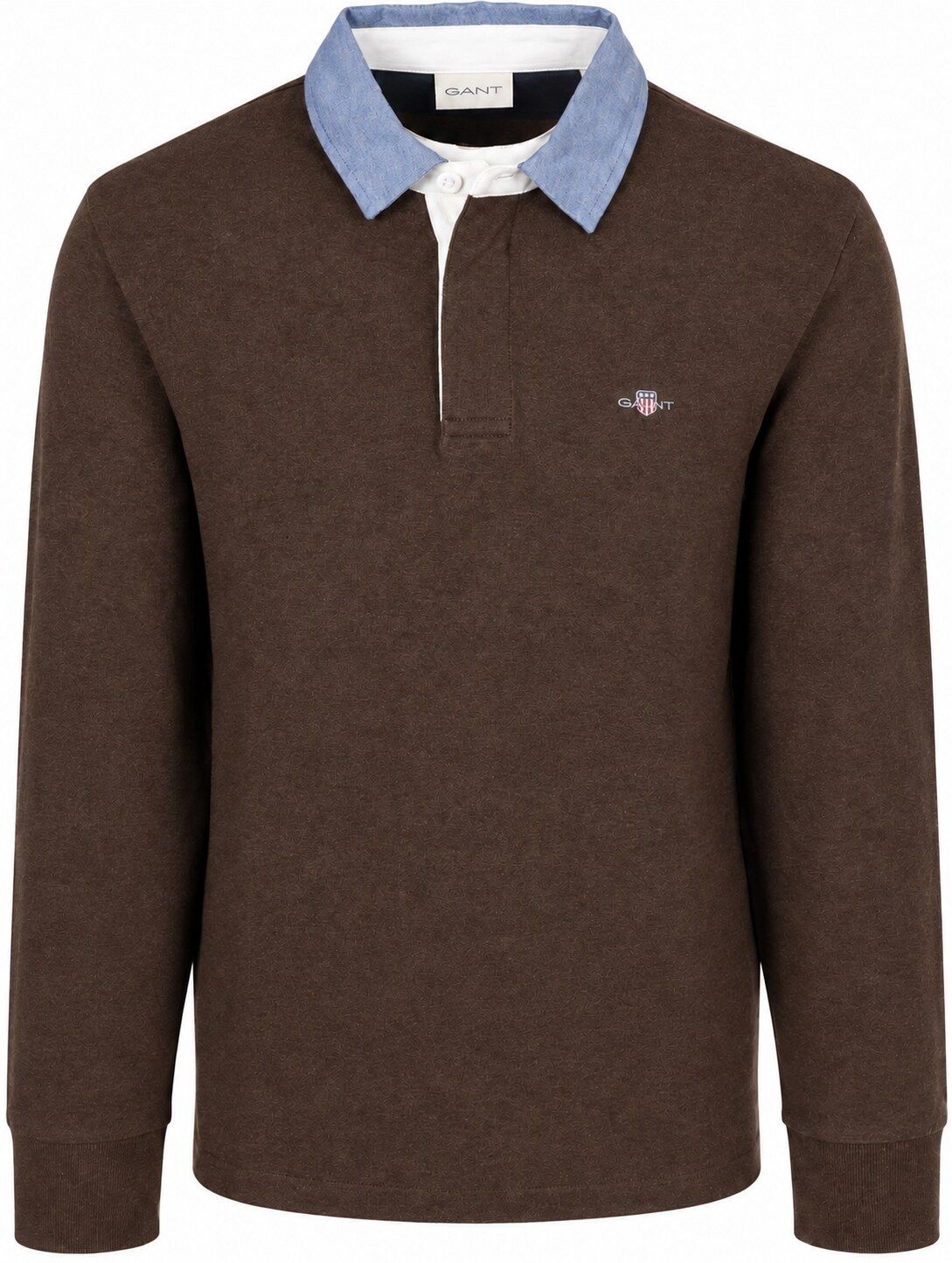 Gant Rugger Shield Chambray Polo Marron 2004082-284 commander en ligne | Suitable