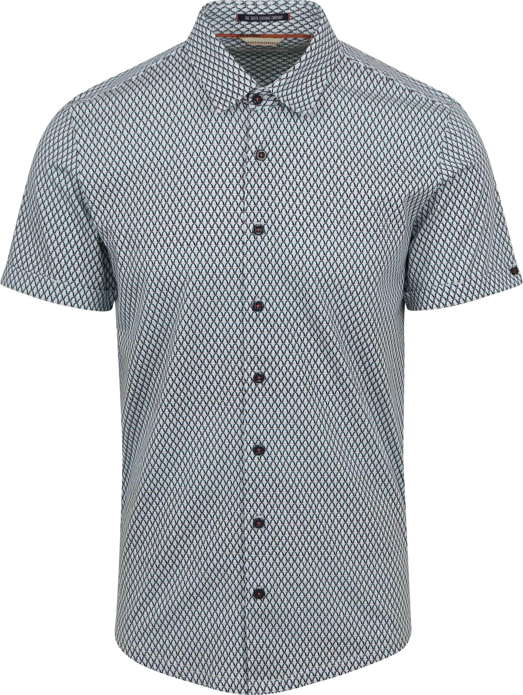 No Excess Overhemd Lichtblauw Multicolour Print 23440331-058 kopen | Suitable