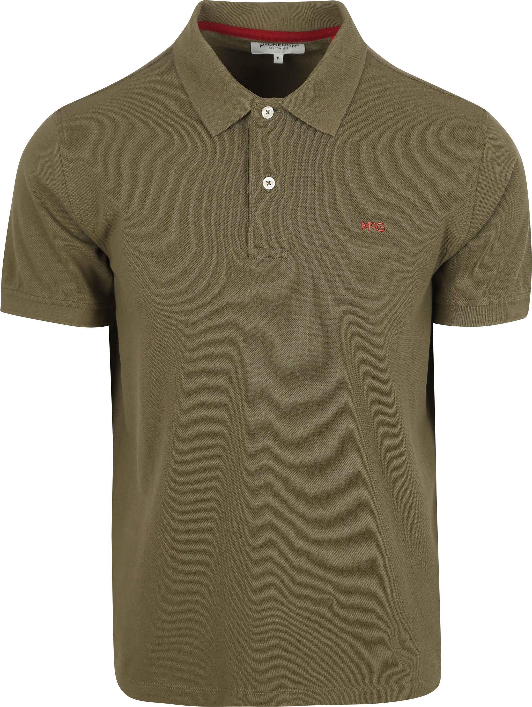 McGregor Piqué Polo Olivengrønn MM251.9001.01-5100
