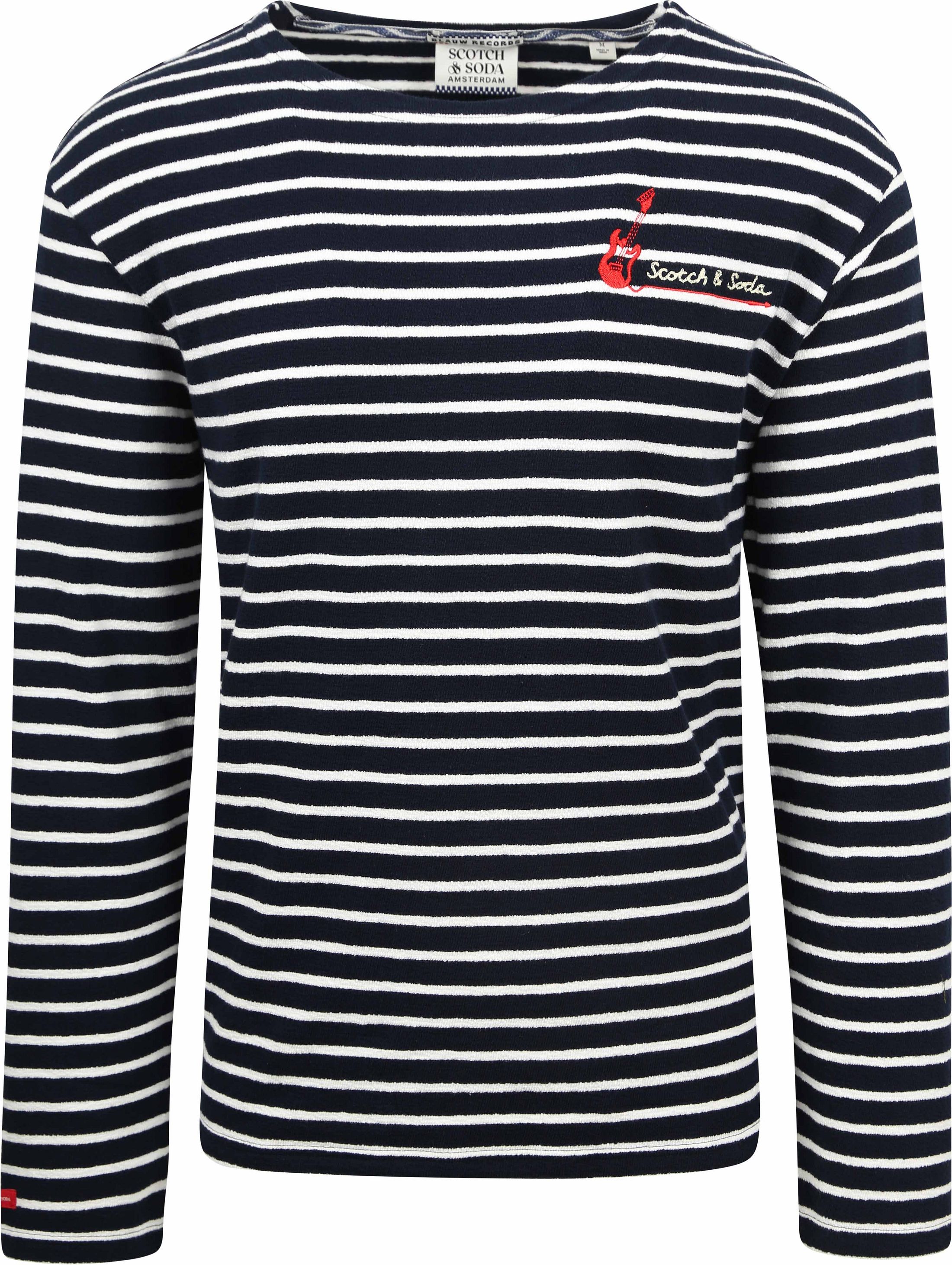 Scotch and Soda Pullover Bandana Donkerblauw Gestreept 173002-0002 kopen | Suitable