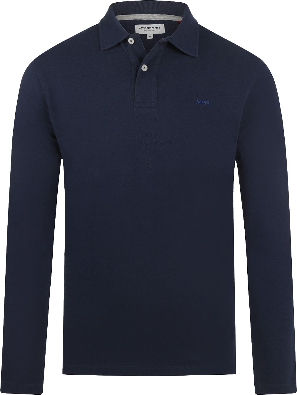 Køb McGregor Langærmet Poloshirt i Navy MM999.9003.01-2100 | Suitable
