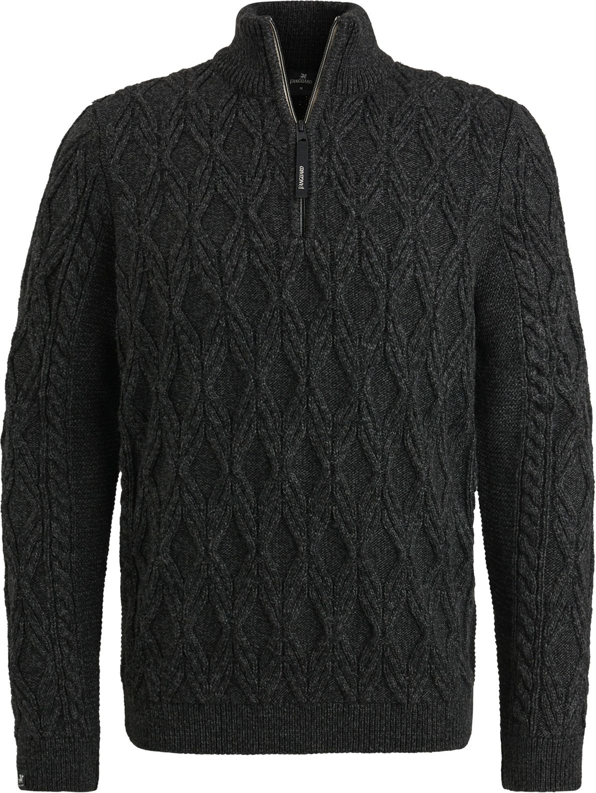 Vanguard Tröja Half Zip Heavy Knit Svart VKW2410340-999