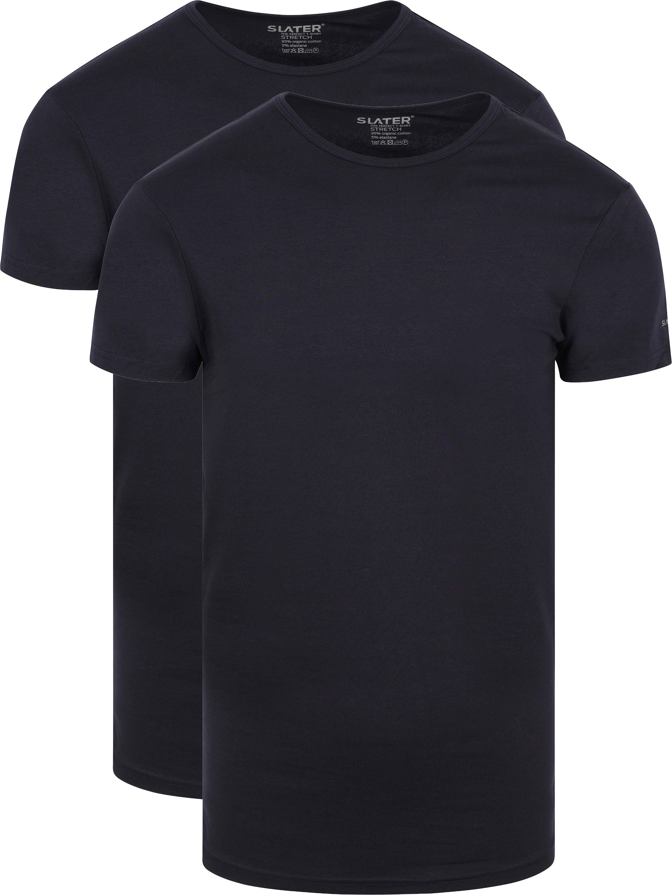Slater T-shirt Niebieski 6510-400 2-pack