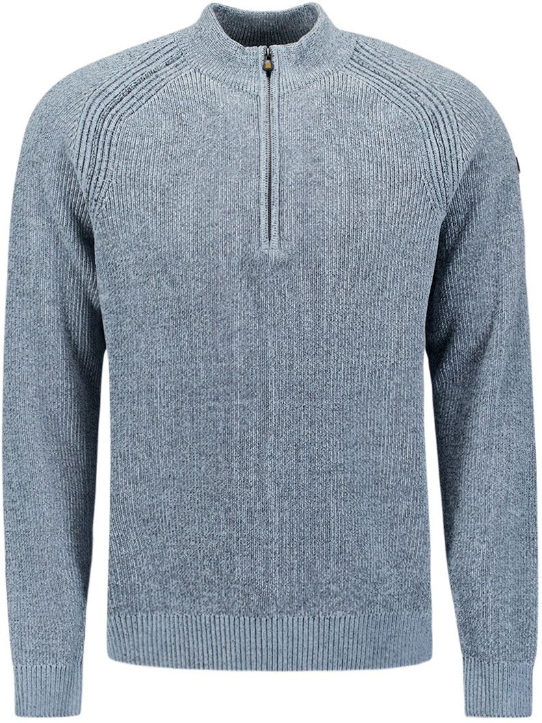 No Excess Half Zip Pullover Chenille Blue 29210967SN-138 order online | Suitable