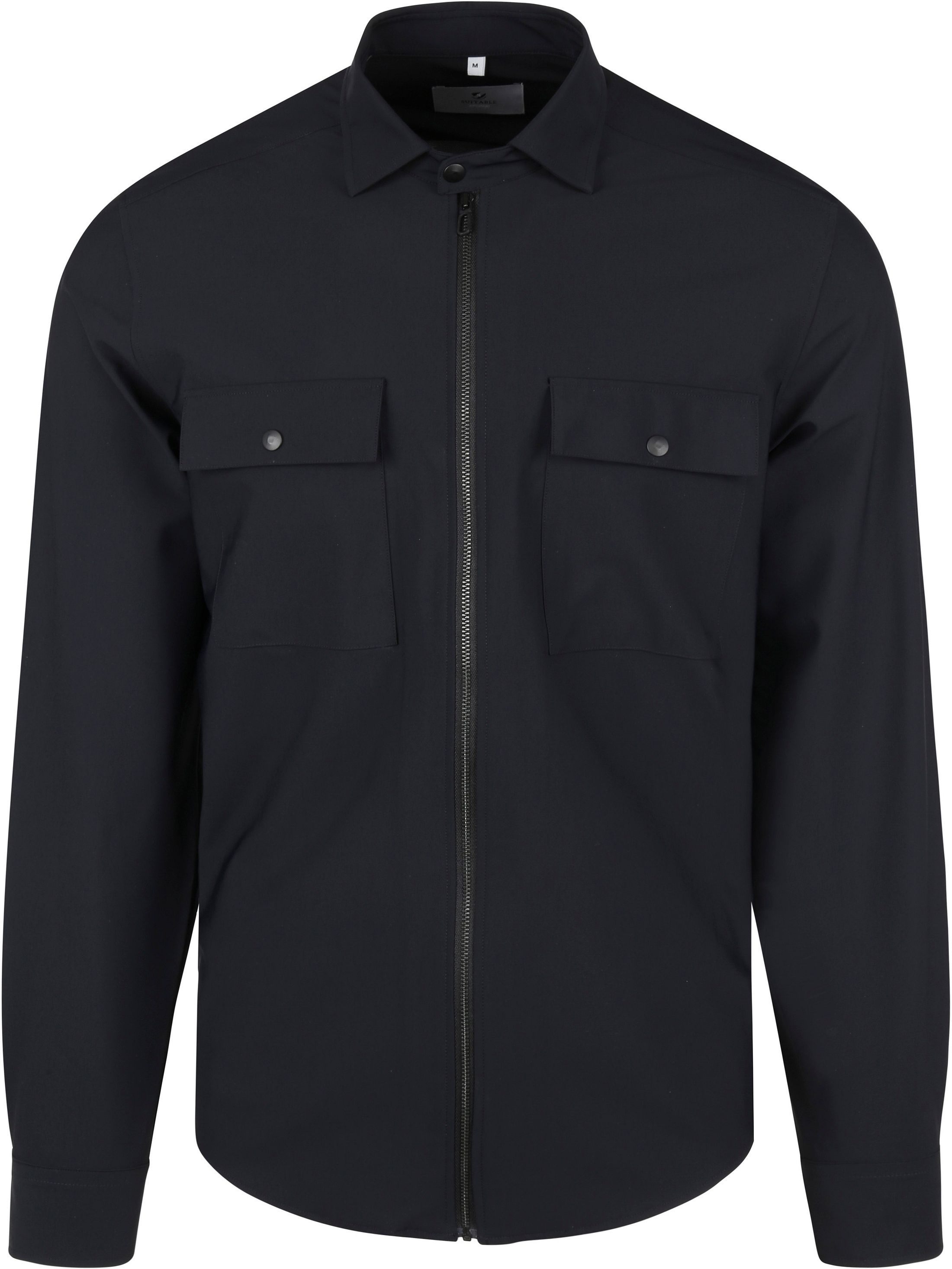 Suitable Kardigan Niebieski 245-3 shirt jacket zip 