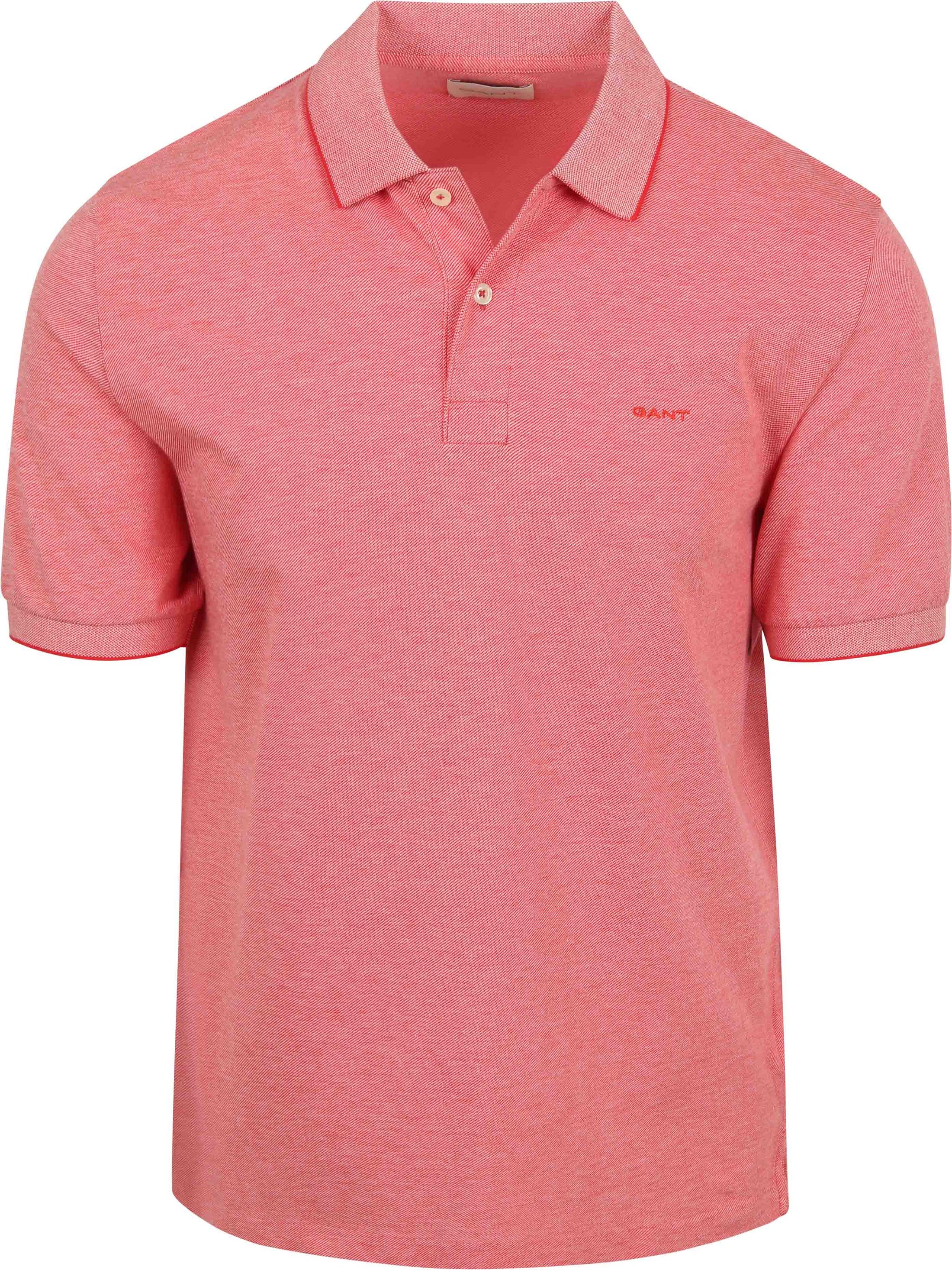 Køb Gant 2Tone Piqué Poloshirt Rød 2014102-641 | Suitable